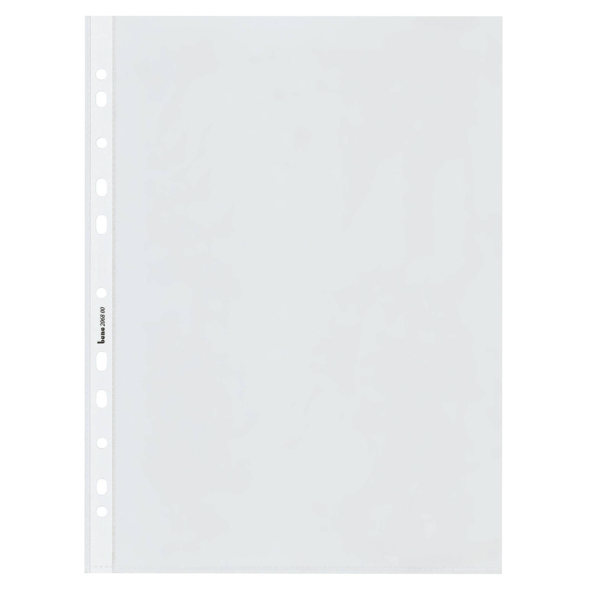 Bene Prospekthülle 206800WS DIN A4 0,10mm PP transparent 100 St./Pack.