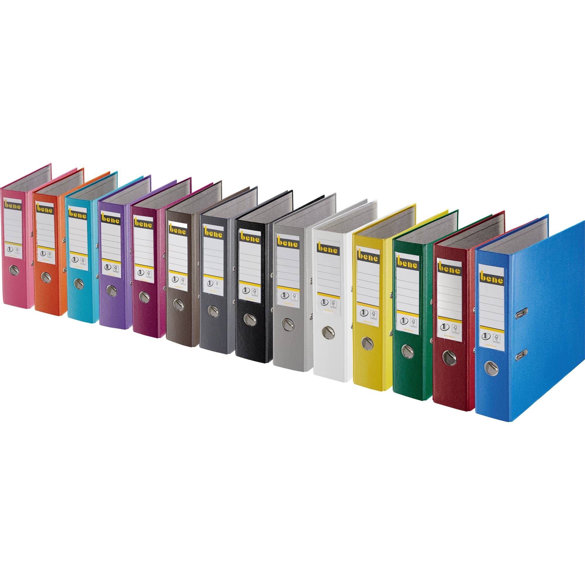 Bene Ordner DIN A4 Rückenbreite: 80 mm Brombeer 2 Bügel 291400BRO