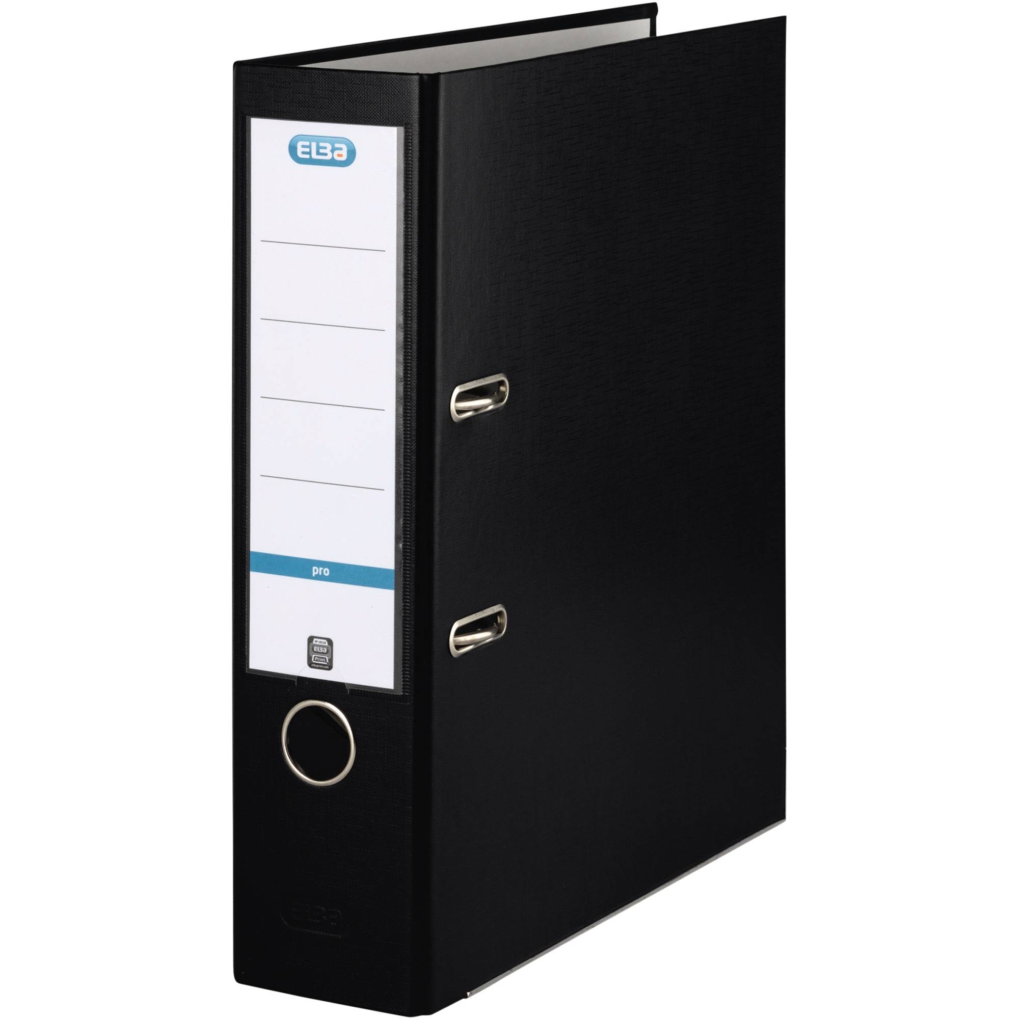 Elba Ordner rado basic DIN A4 Rückenbreite: 80 mm Schwarz 2 Bügel 10456SW