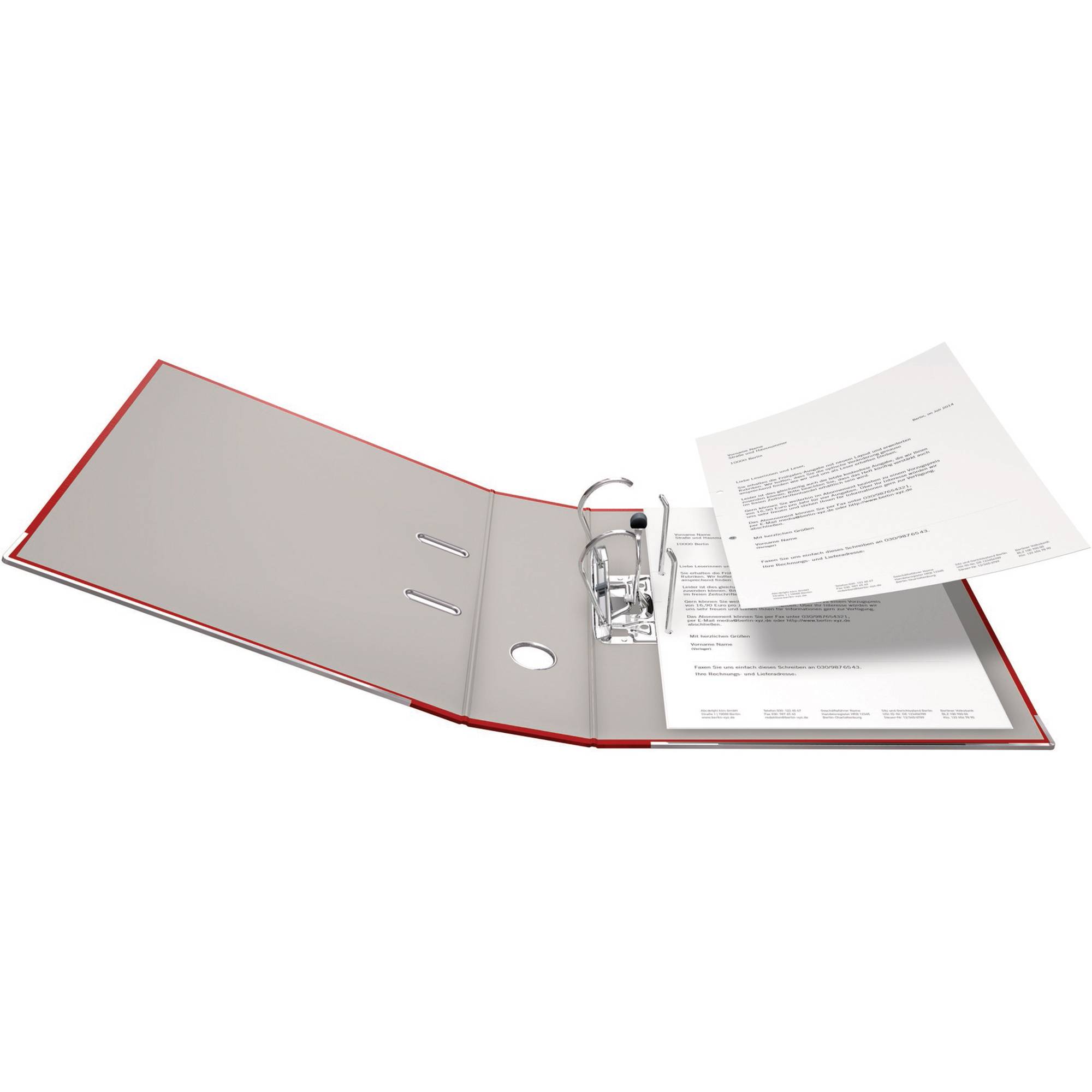 Falken Ordner PP-Color DIN A4 Rückenbreite: 80 mm Rot 2 Bügel 9984071