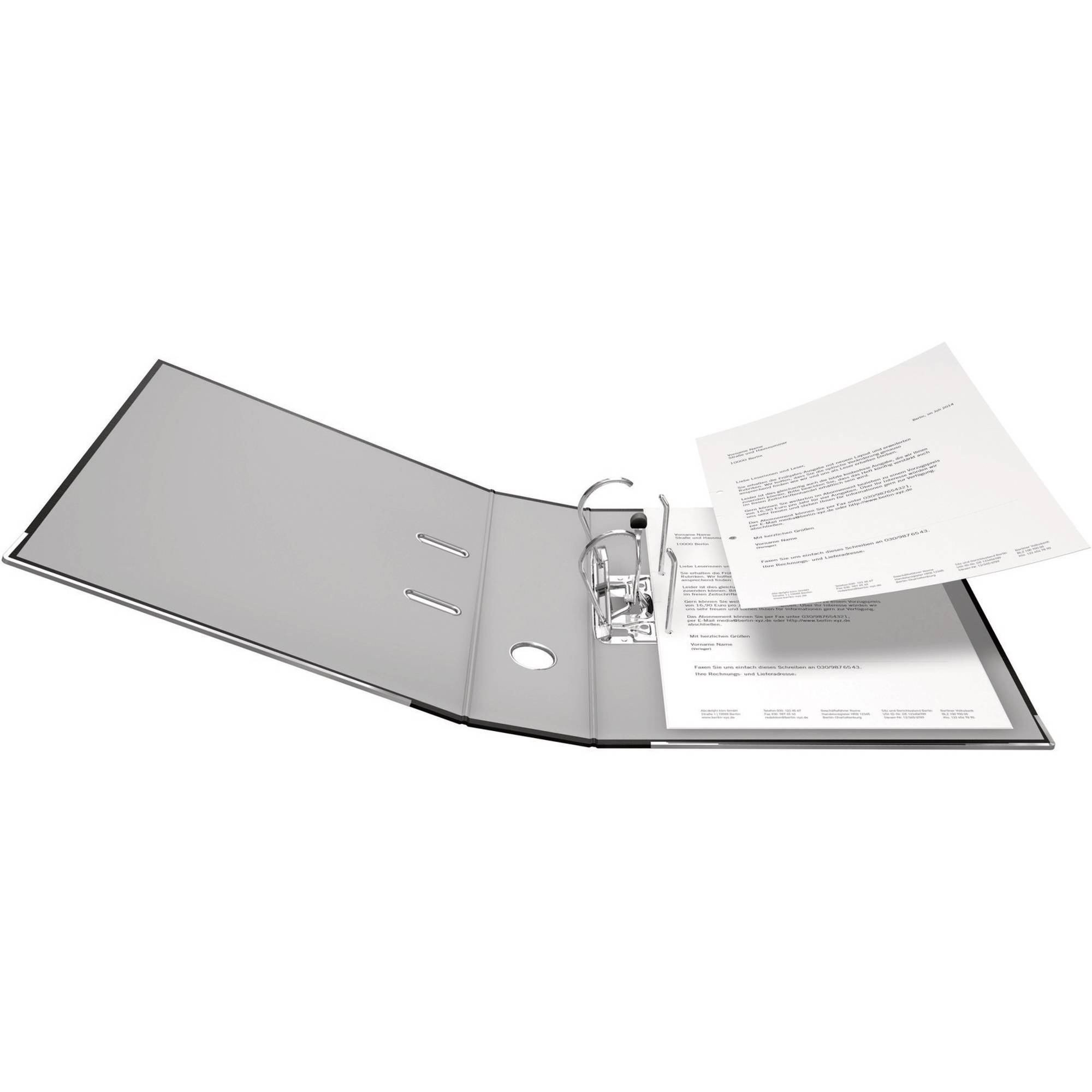 Falken Ordner PP-Color DIN A4 Rückenbreite: 80 mm Schwarz 2 Bügel 9984089