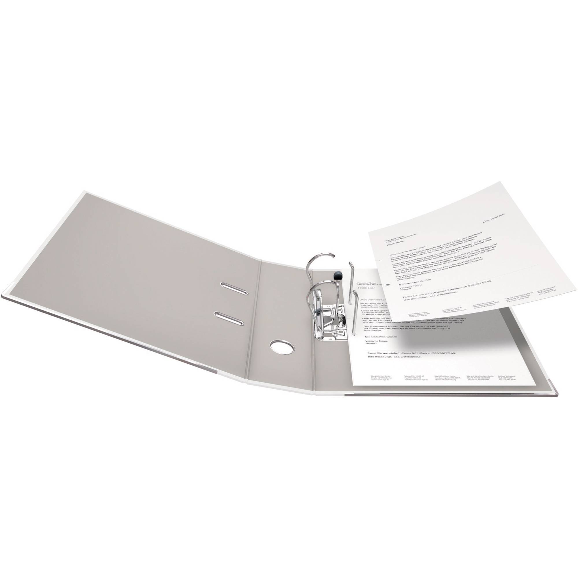 Falken Ordner PP-Color DIN A4 Rückenbreite: 80 mm Weiß 2 Bügel 9984030