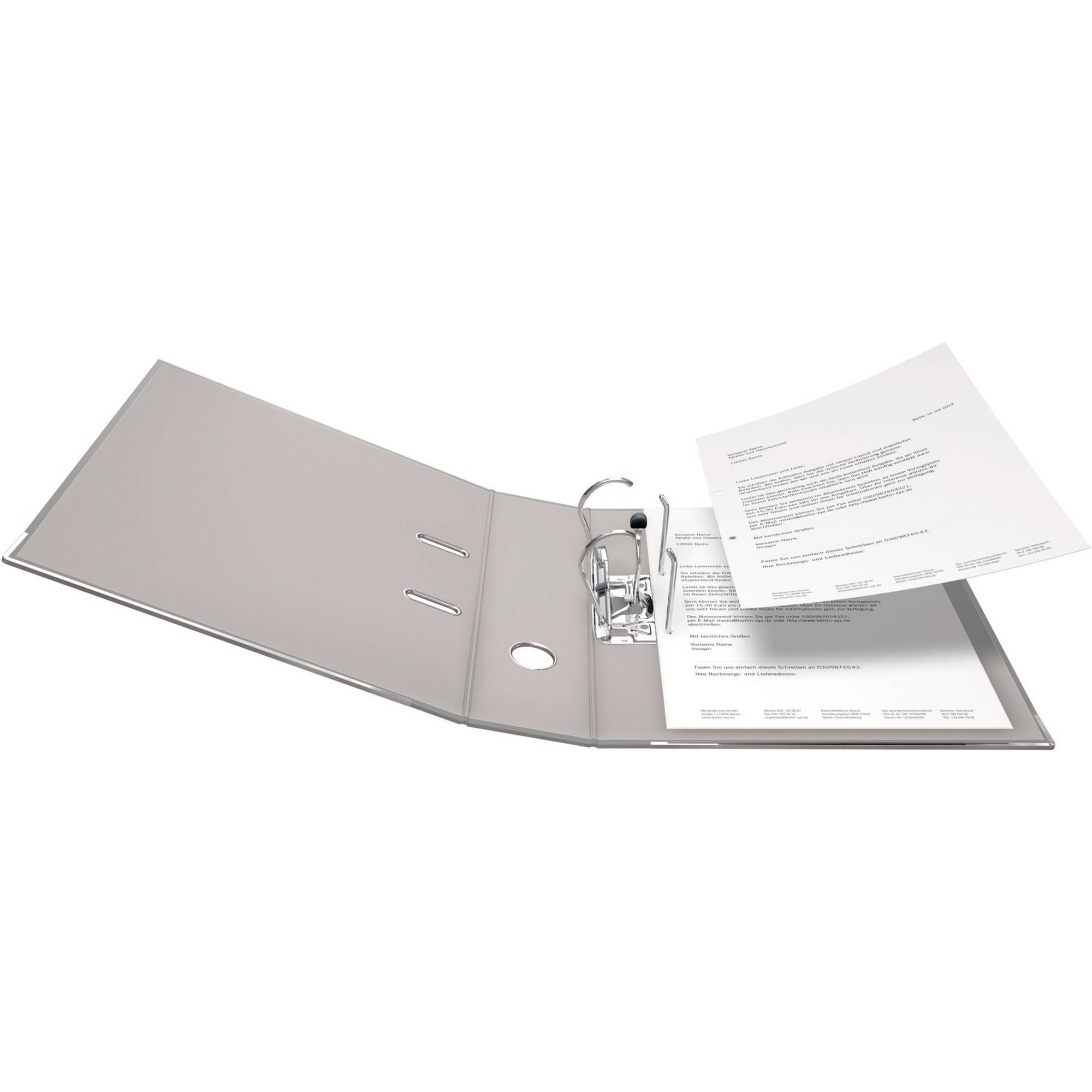 Falken Ordner PP-Color DIN A4 Rückenbreite: 80 mm Grau 2 Bügel 9984022