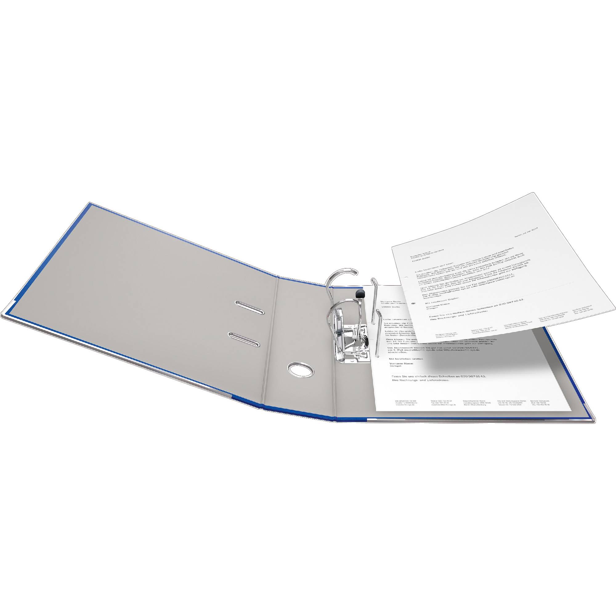 Falken Ordner PP-Color DIN A4 Rückenbreite: 80 mm Blau 2 Bügel 9984063