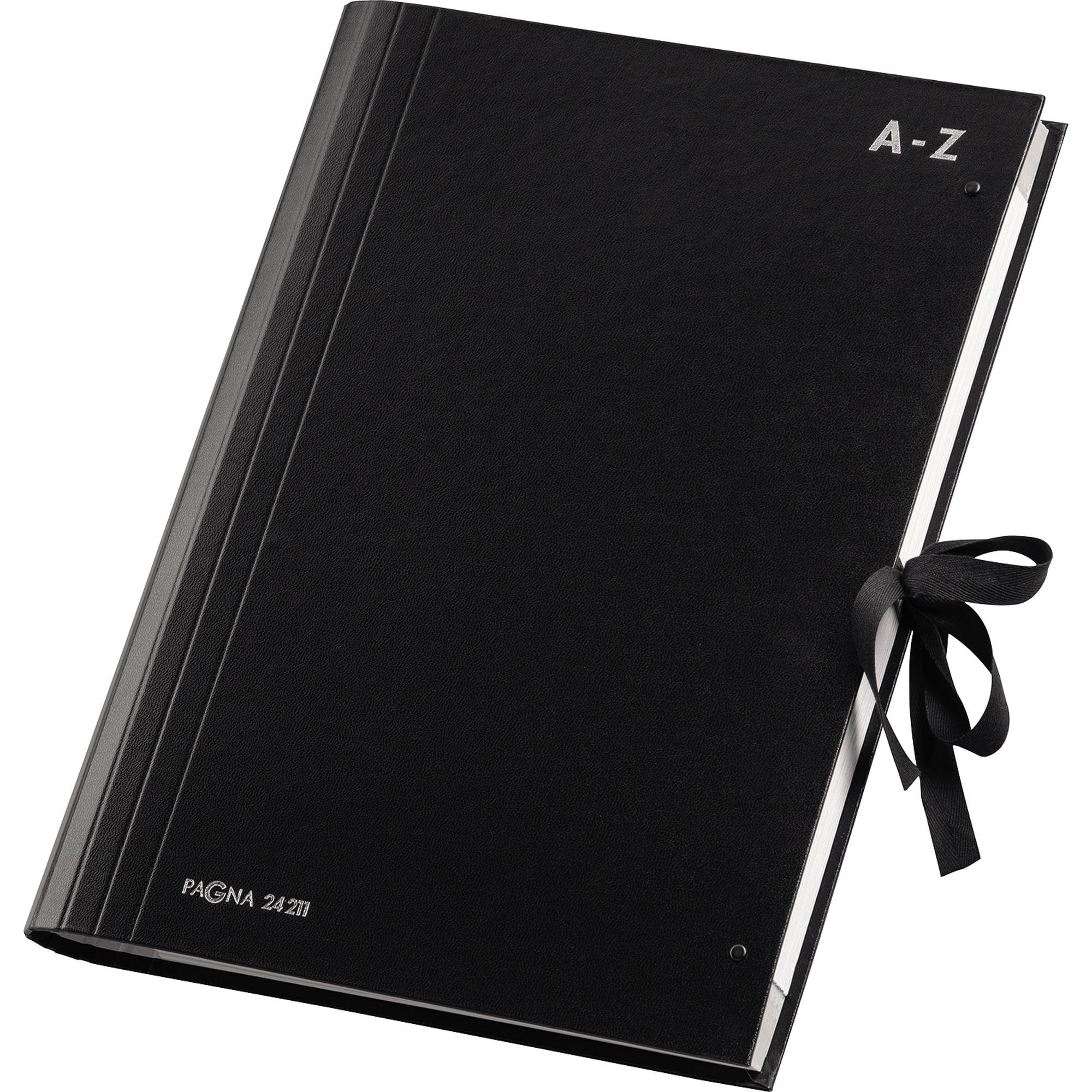 PAGNA Vorordner 24211-04 Vorordner Hartpappe Schwarz DIN A4 Anzahl der Fächer: 20 A-Z