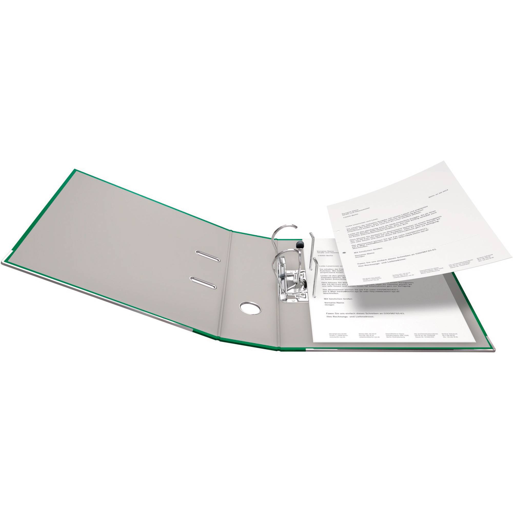 Falken Ordner PP-Color DIN A4 Rückenbreite: 80 mm Grün 2 Bügel 9984055