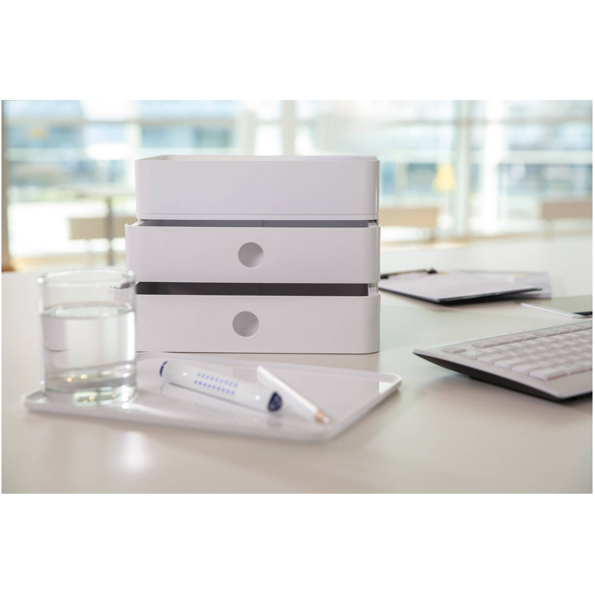 HAN SMART-BOX PLUS ALLISON 1100-12 Schubladenbox Weiß DIN A5 Anzahl der Schubfächer: 2