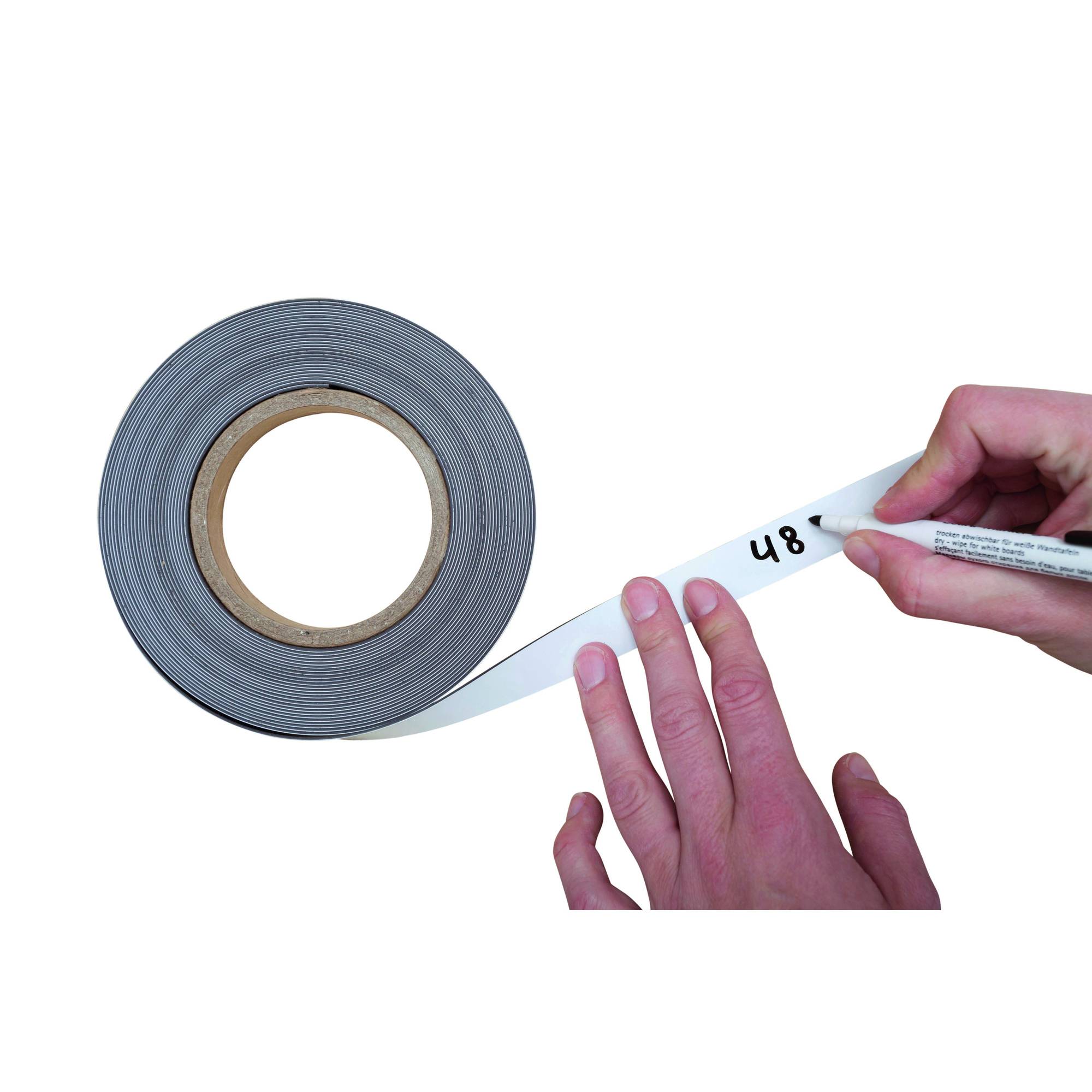 MAUL Magnetband 6524302 20mmx10m zuschneidbar weiß