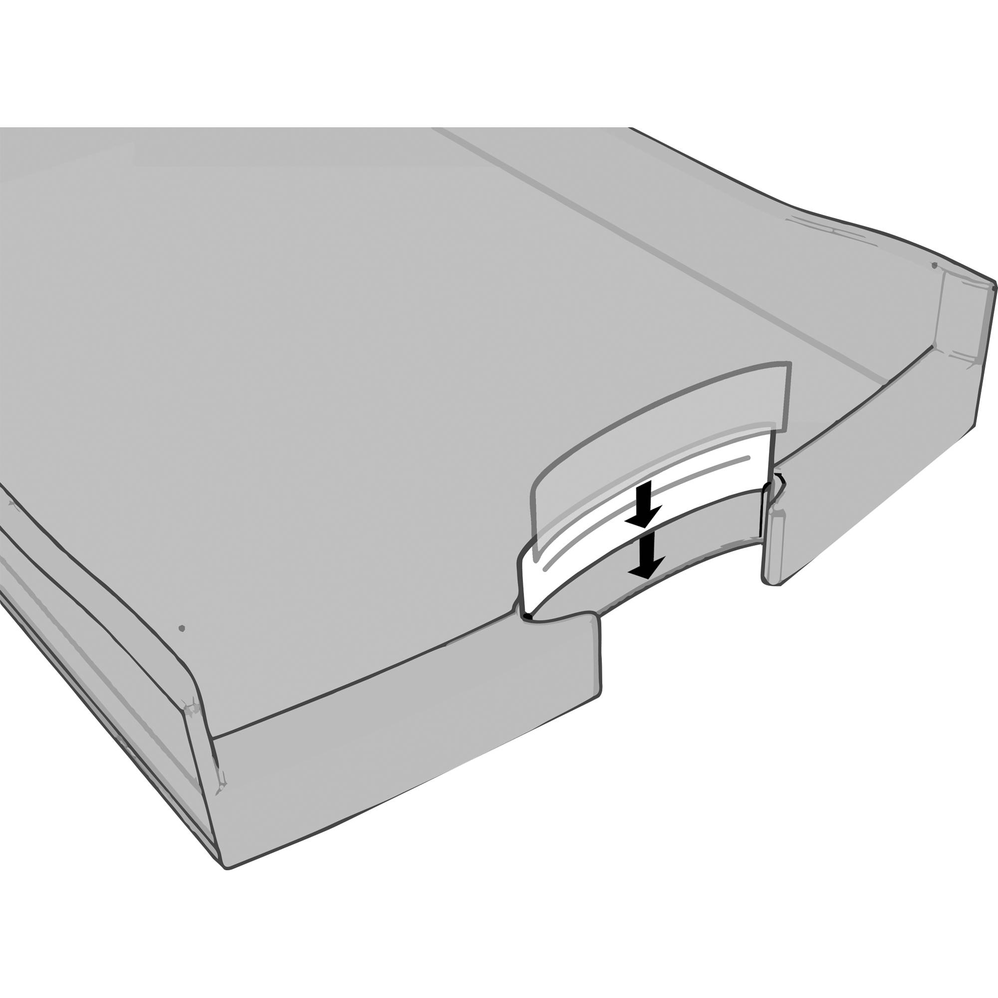 HAN Schubladenbox IMPULS 1013-13 DIN A4/C4 4Fächer offen sw