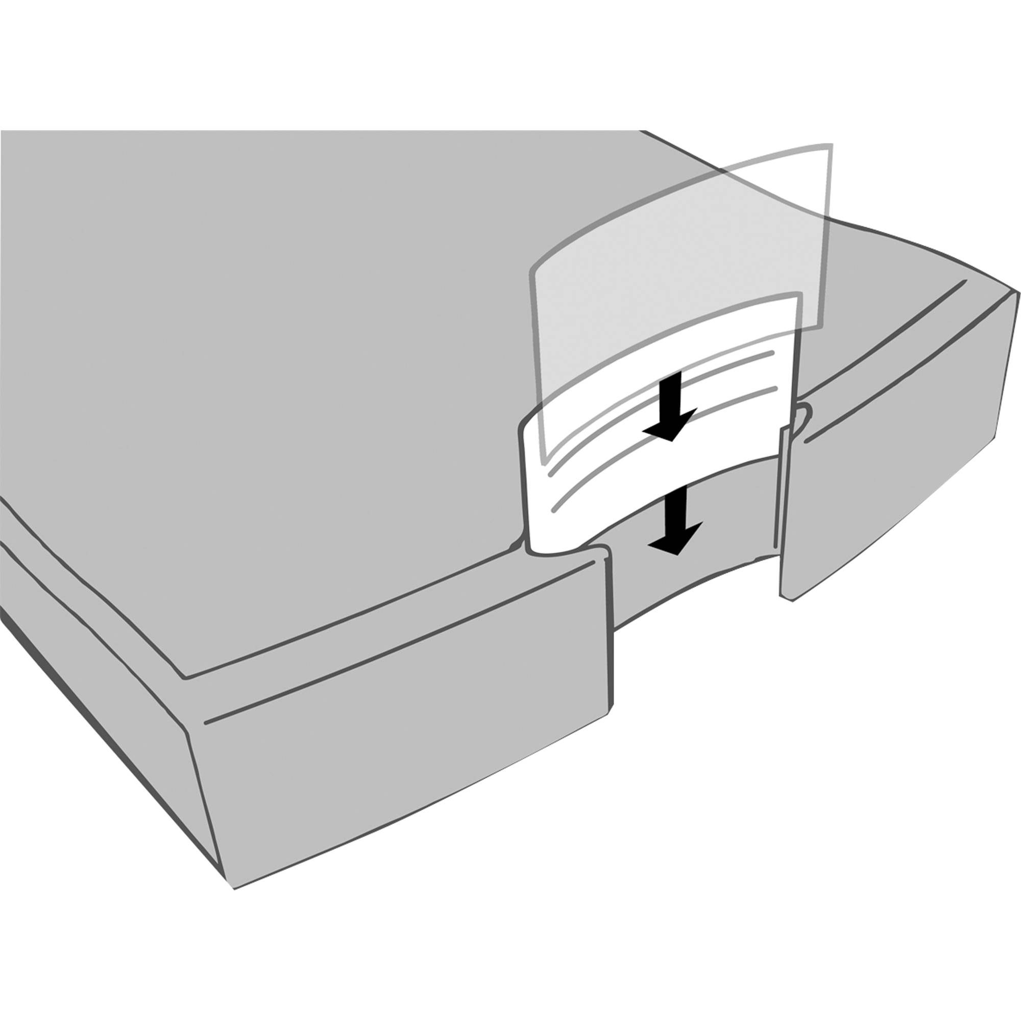 HAN Schubladenbox IMPULS 1012-13 DIN A4/C4 4Fächer geschl. sw
