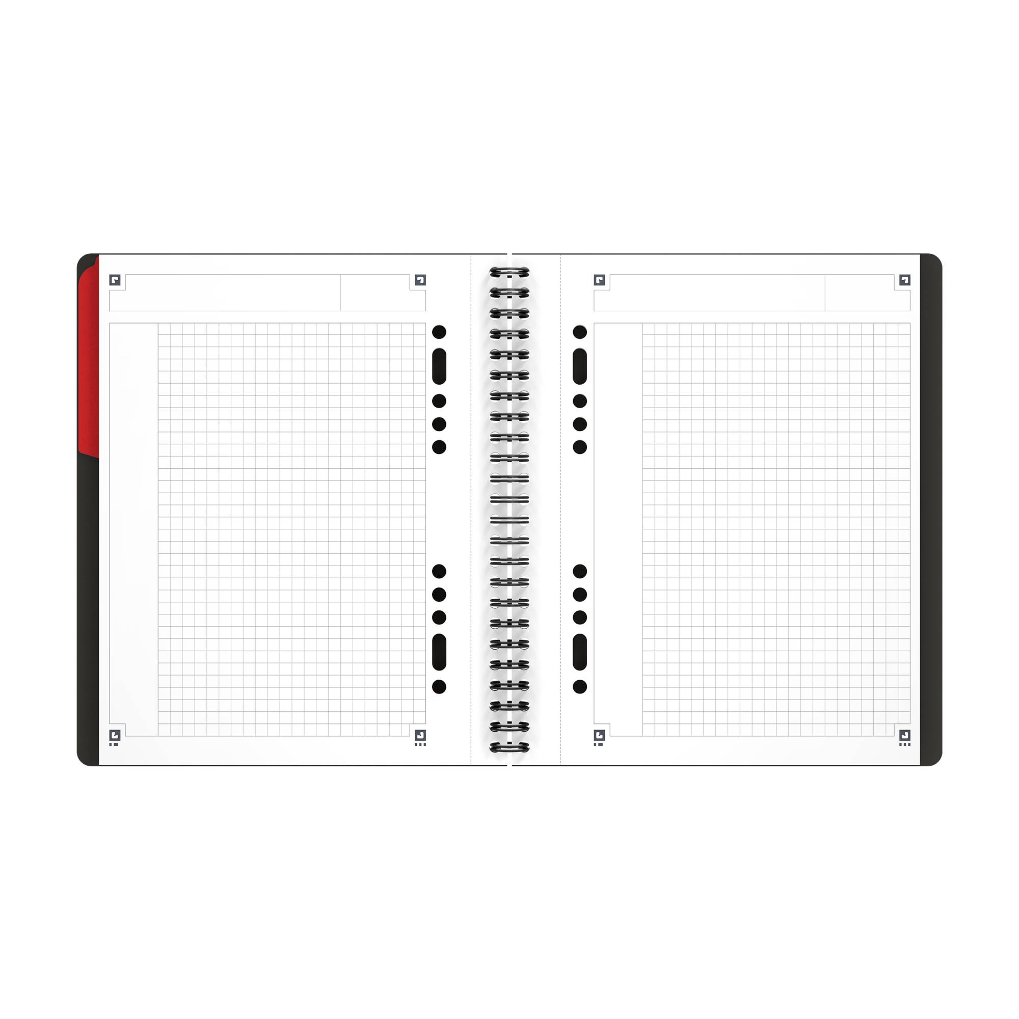 Oxford Collegeblock Activebook 100102880 DIN A5+ kariert 80Bl.