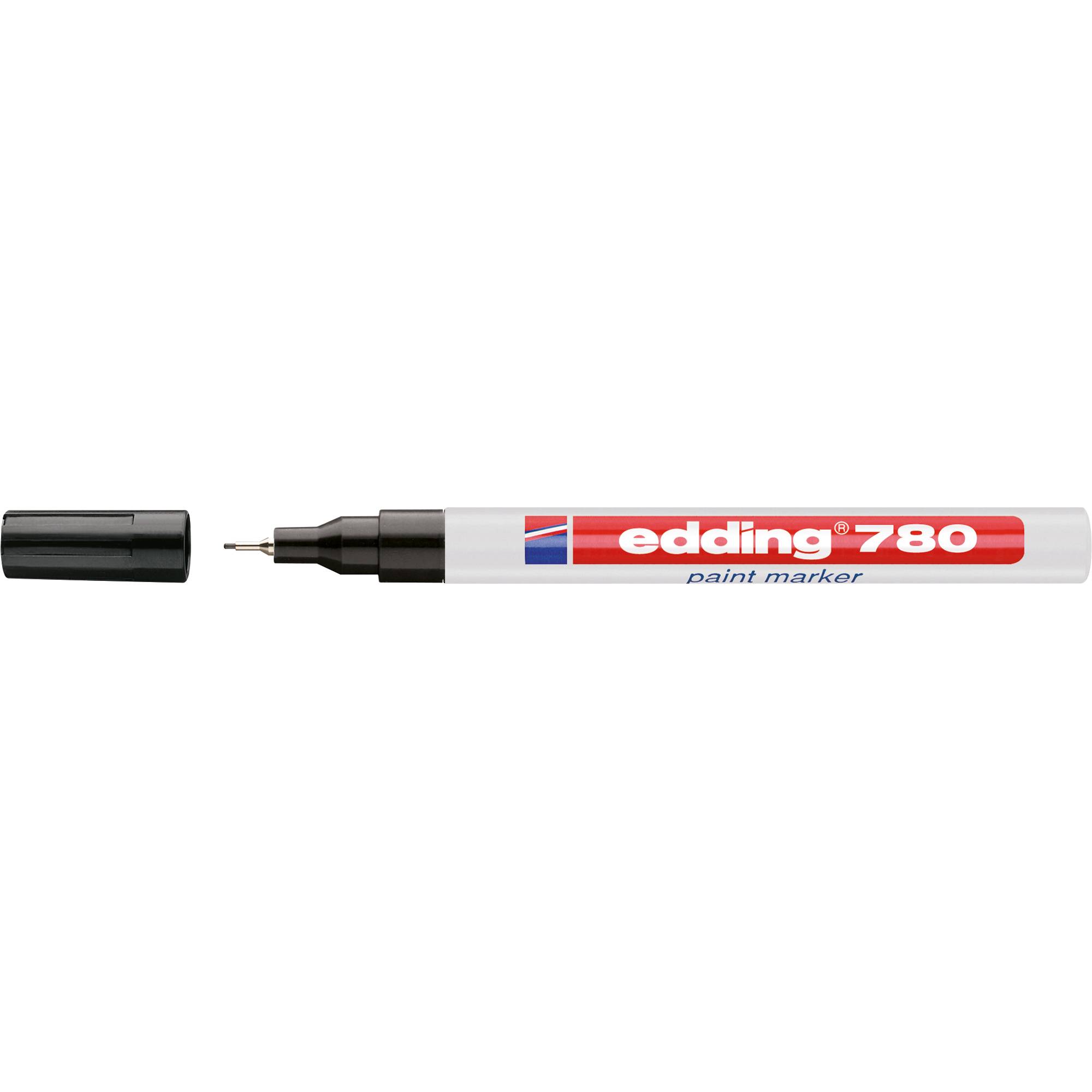 edding Lackmarker 780 4-780001 0,8mm Rundspitze permanent schwarz