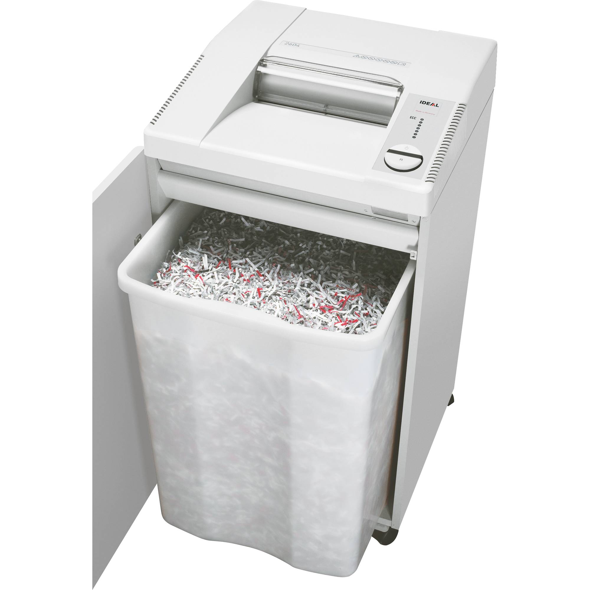 Ideal Office 2445 CC 4x40 Aktenvernichter 13 Blatt Partikelschnitt 4 x 40mm P-4 35l Vernichtet auch Büroklammern, Heftklammern