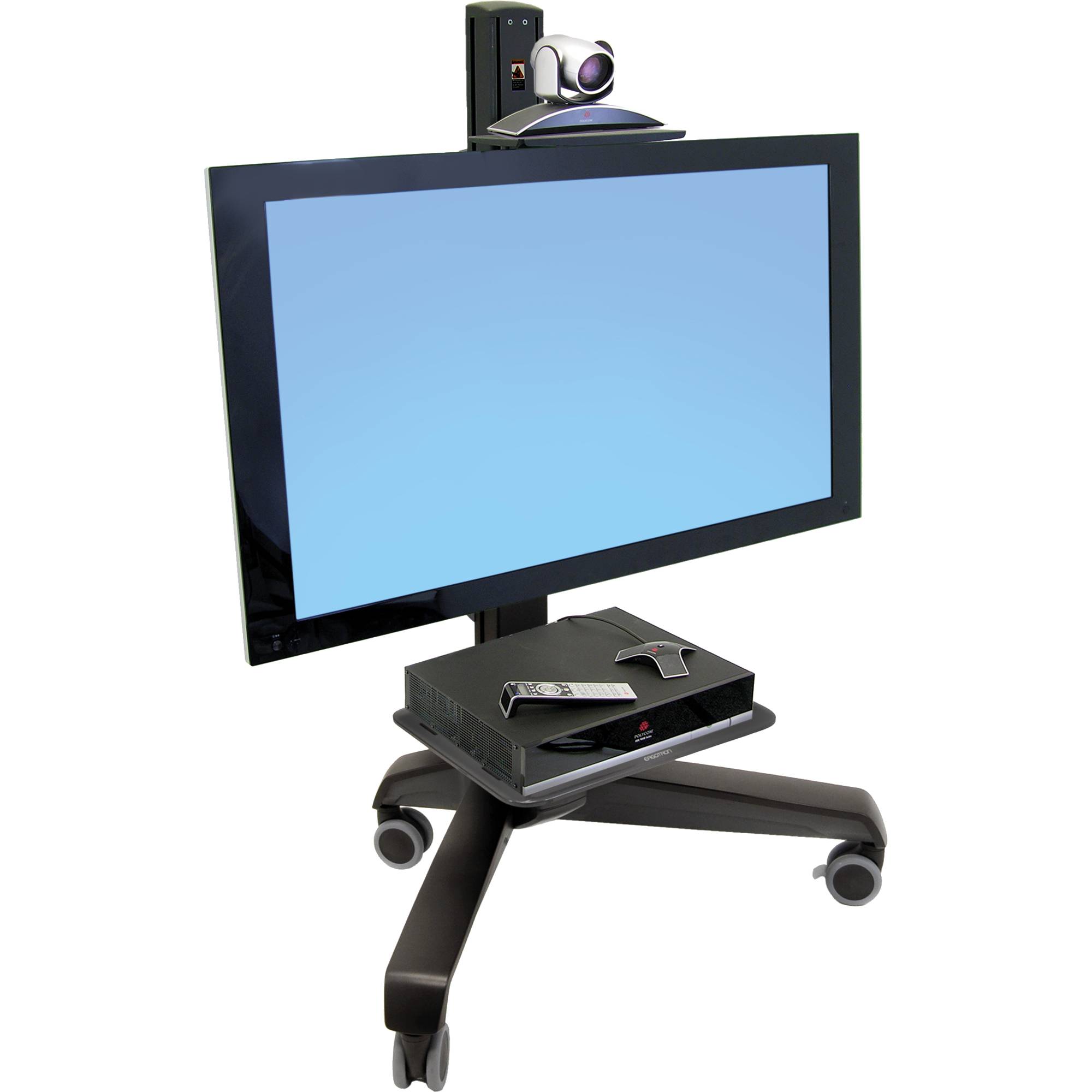Ergotron 24-191-085 Neo-Flex Mobile MediaCenter VHD TV-Rollwagen Constant Force-Technologie, Höhenverstellbar 94,0 cm (37") - 139,7 cm (55")
