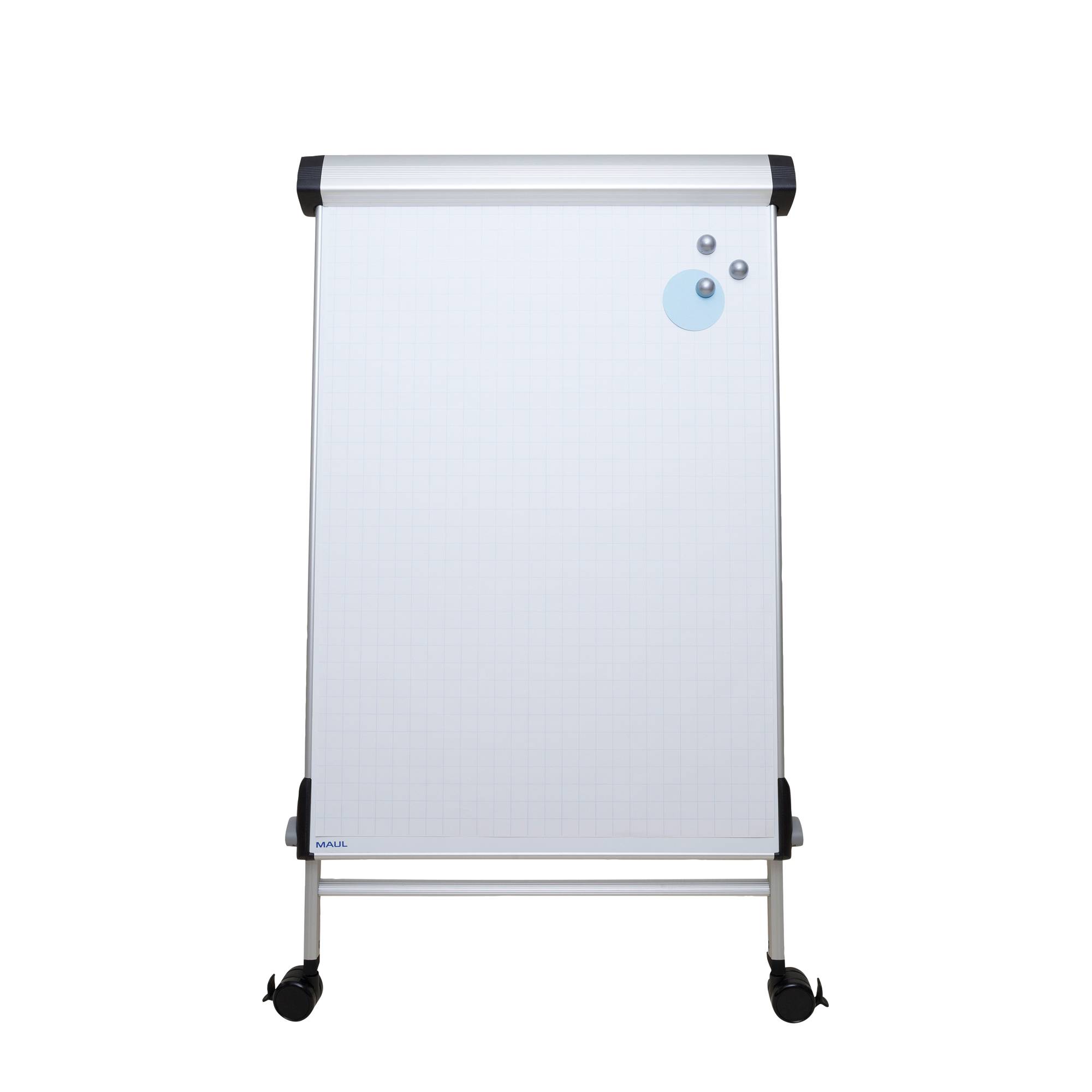 Maul Mobiles Flipchart MAULpro (B x H) 69 cm x 96 cm Silber Inkl. Ablageschale, Inkl. Papierhalterhalter, Inkl. Blockhalter, beschriftbar