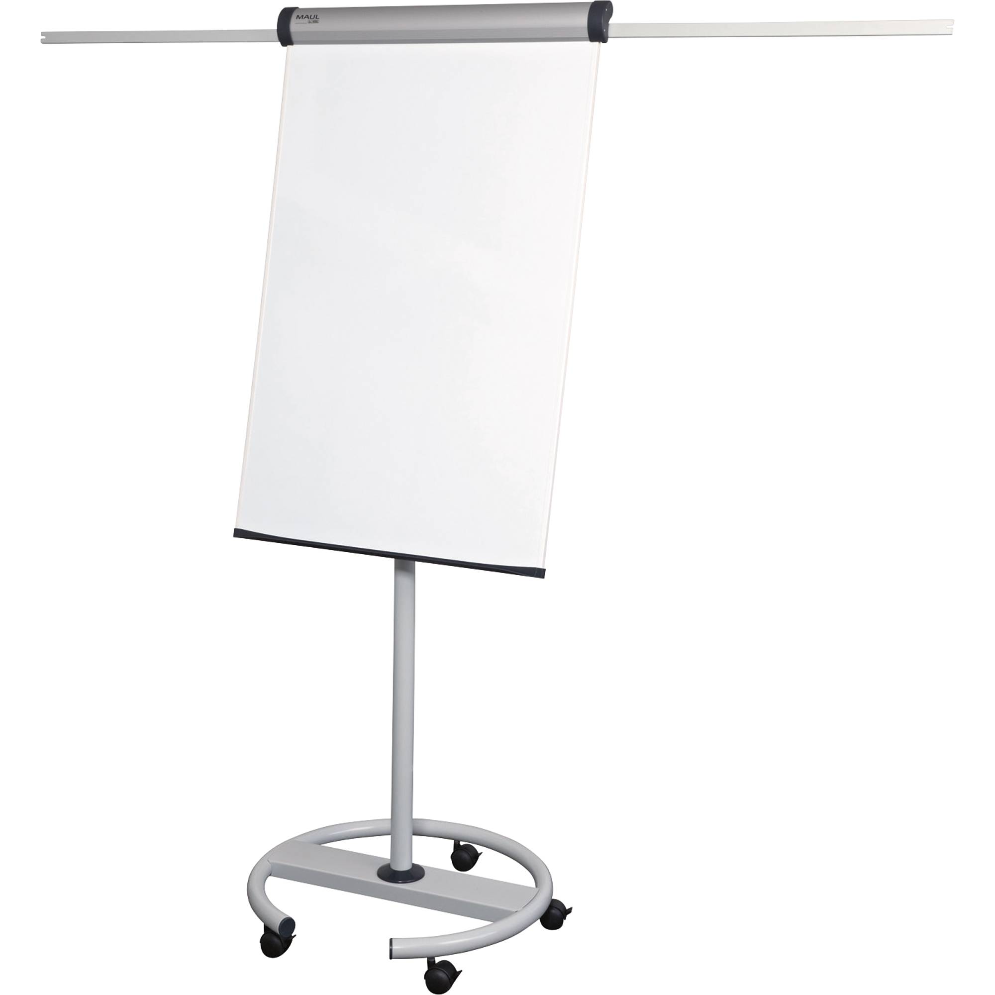 Maul Mobiles Flipchart MAULsolid (B x H) 66 cm x 97 cm Grau Inkl. Ablageschale, Inkl. Blockhalter, Inkl. Papierhalterhalter, abwischbar