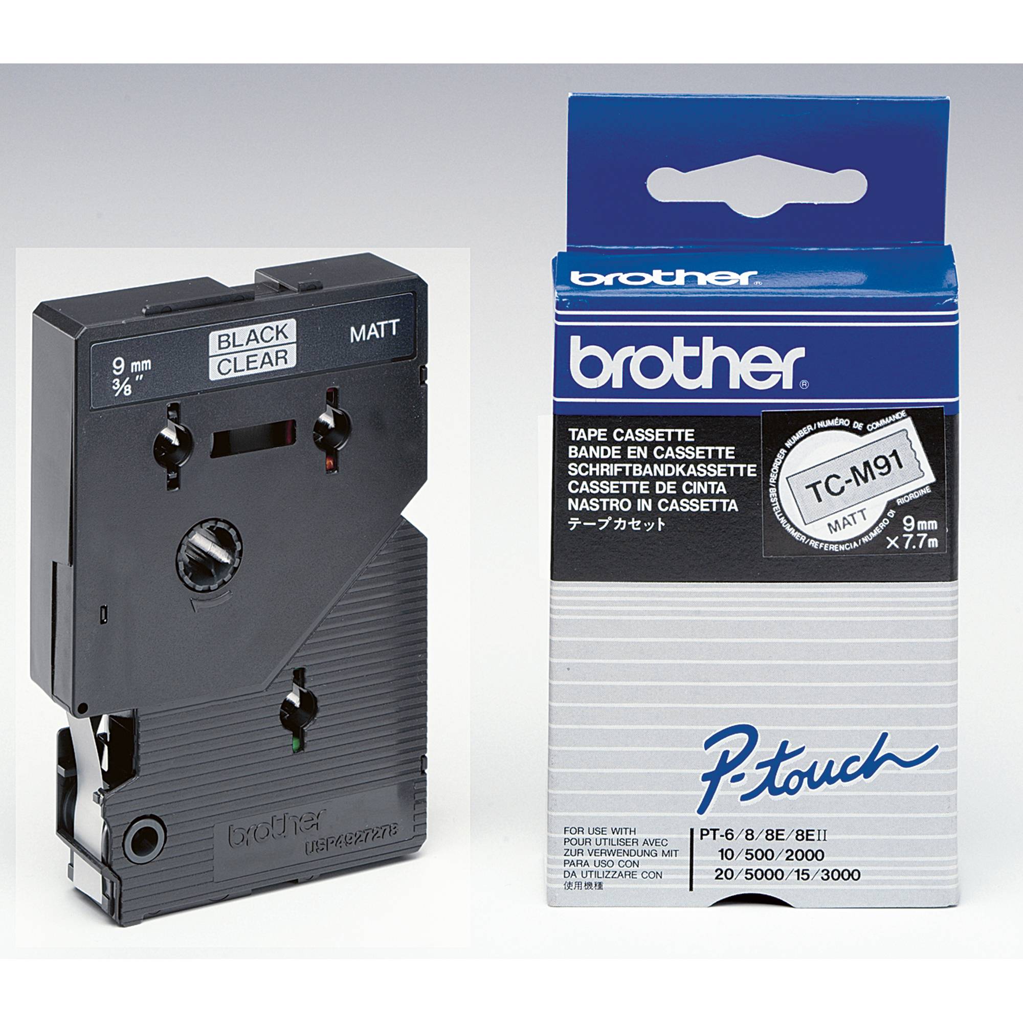 Brother Schriftband TC-M91, TCM91, , N/A, TC Laminiert