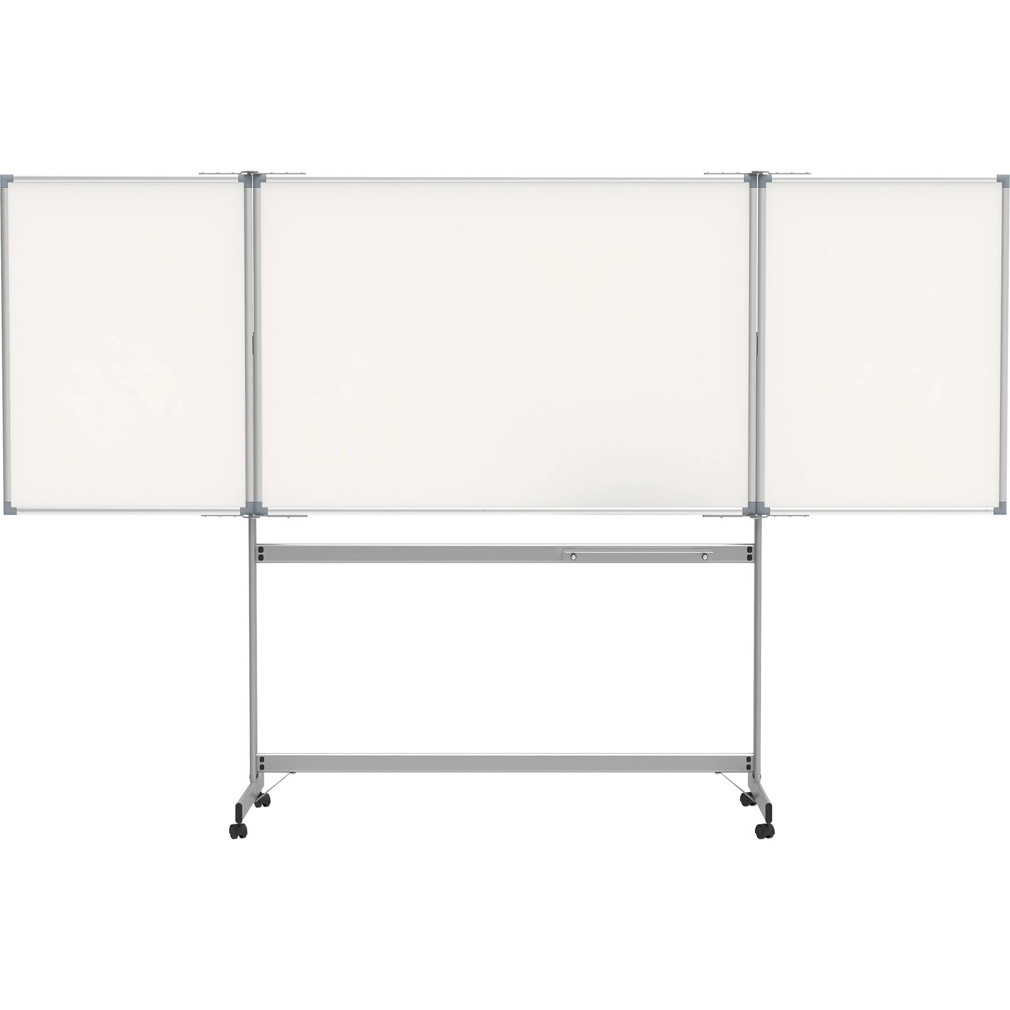 Maul Mobiles Whiteboard, Klapptafel MAULpro (B x H) 150cm x 100cm Weiß kunststoffbeschichtet Inkl. 2 klappbarer Flügel, Inkl