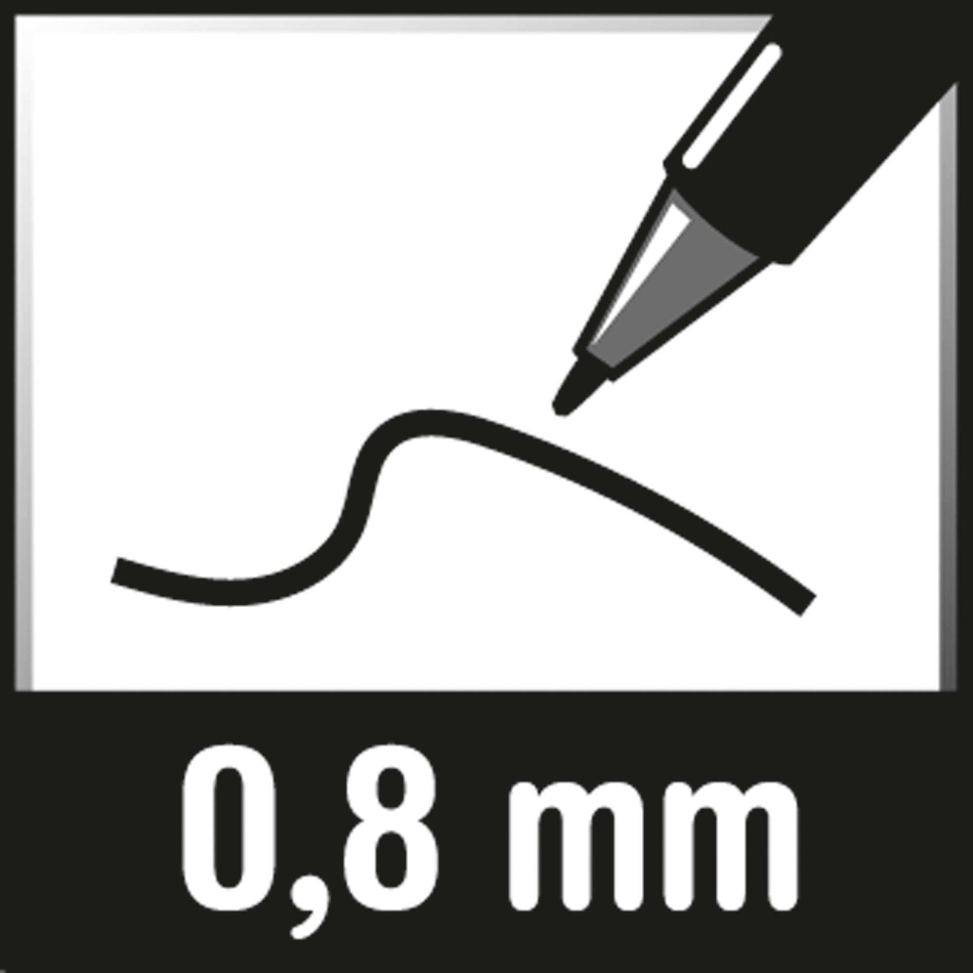 Pentel Feinschreiber Sign Pen S520-A max. 0,8mm Acrylspitze sw