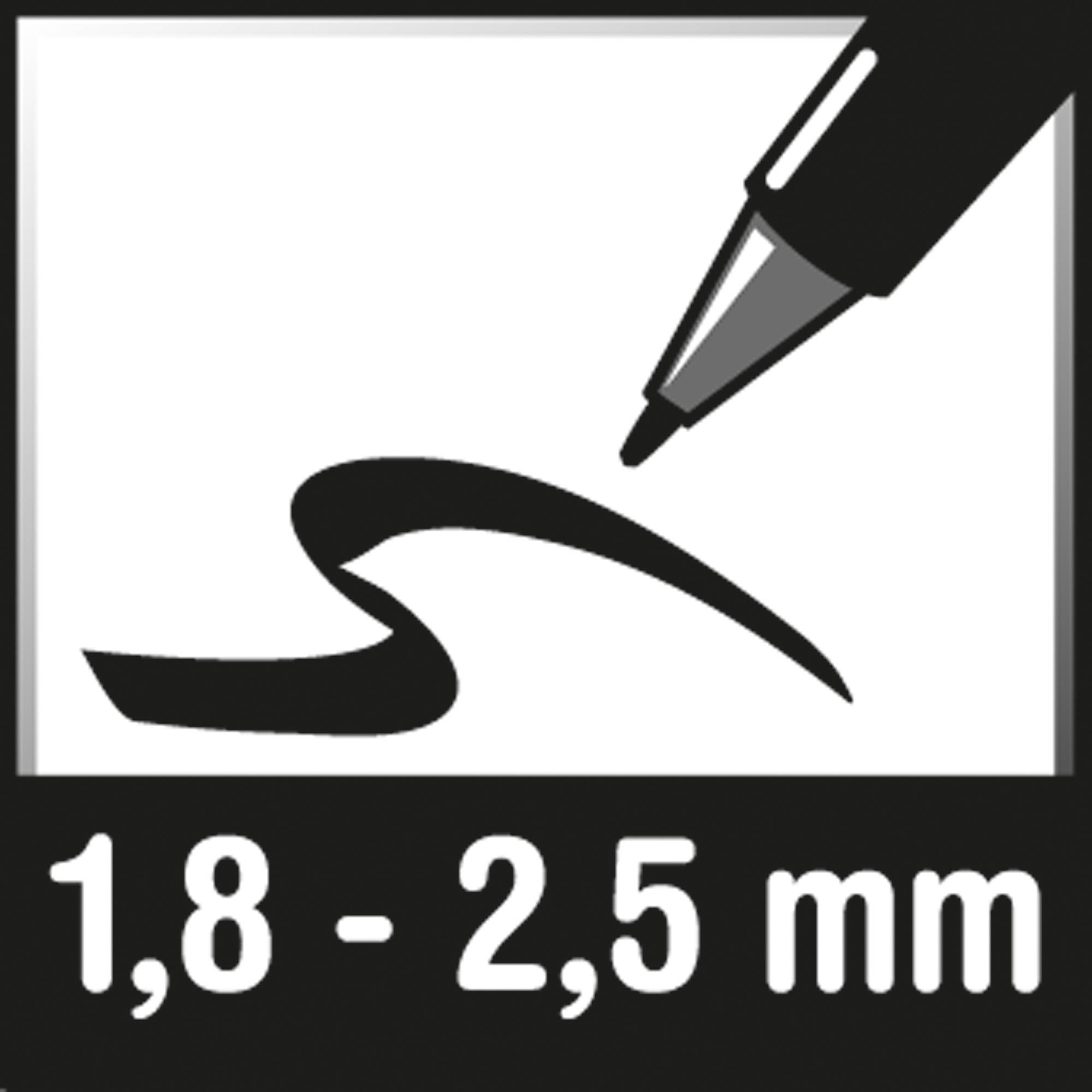 uni-ball Pigmentmarker uniPOSCA PC-5M 182501 1,8-2,5mm weiß