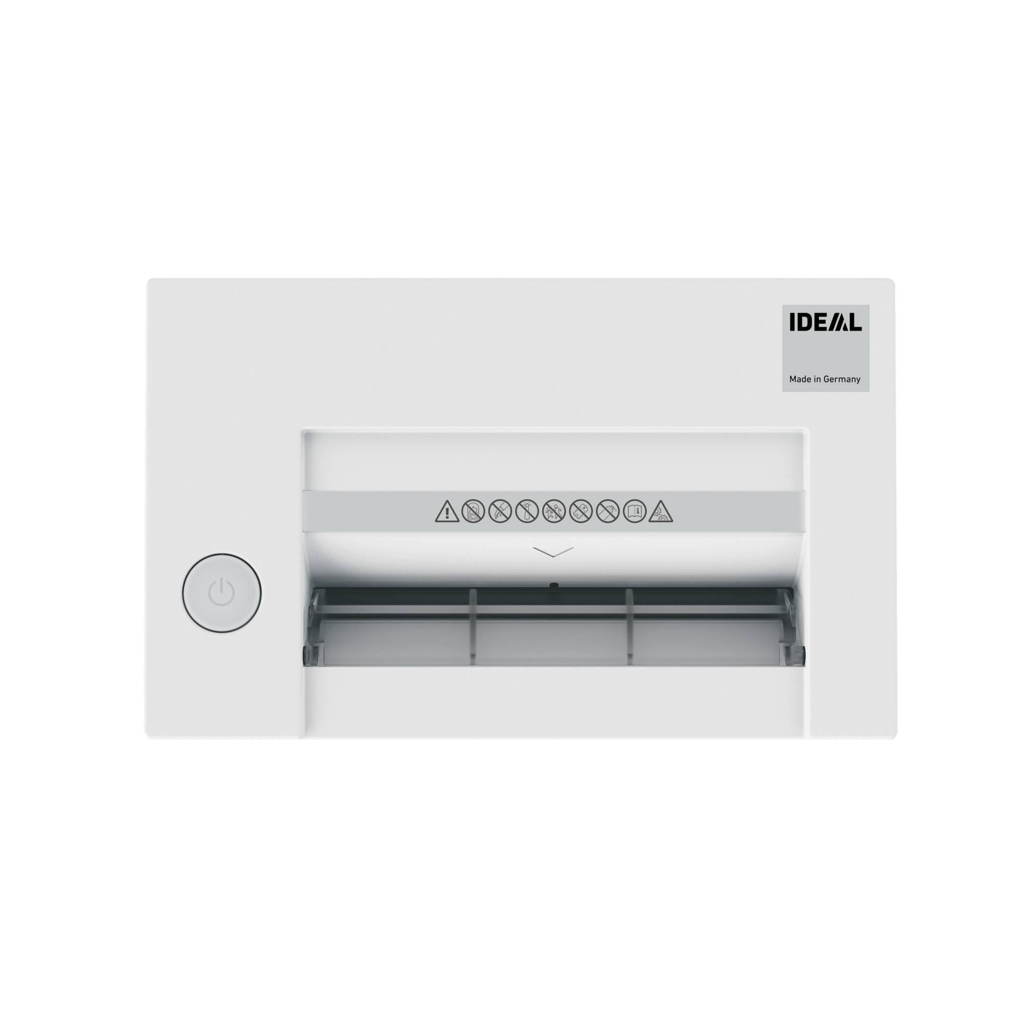 Ideal Office 2245 CC 3x25 Aktenvernichter 6 Blatt Partikelschnitt 3 x 25mm P-4 20l Vernichtet auch Büroklammern, Heftklammern