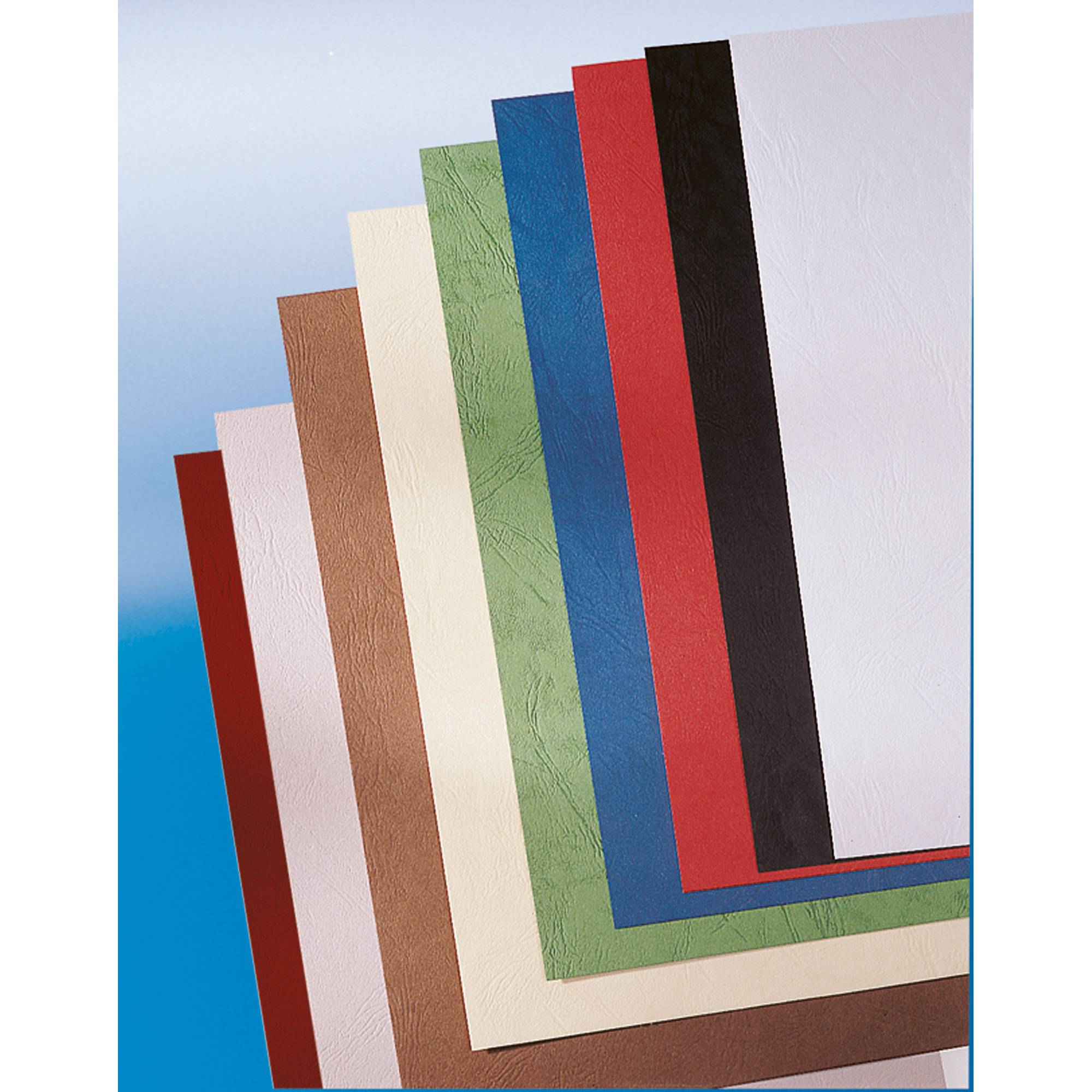 GBC Einbanddeckel LeatherGrain CE04001 DIN A4 sw 100 St./Pack.
