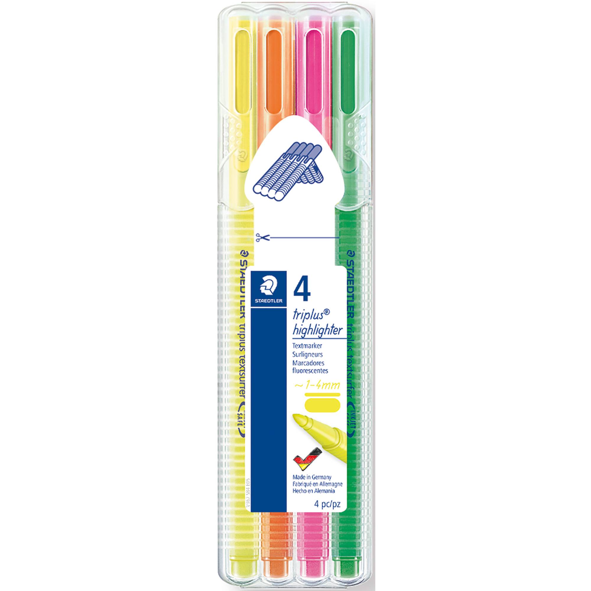 STAED Textmarker triplus 362 4er Etui (ge pi or gn)