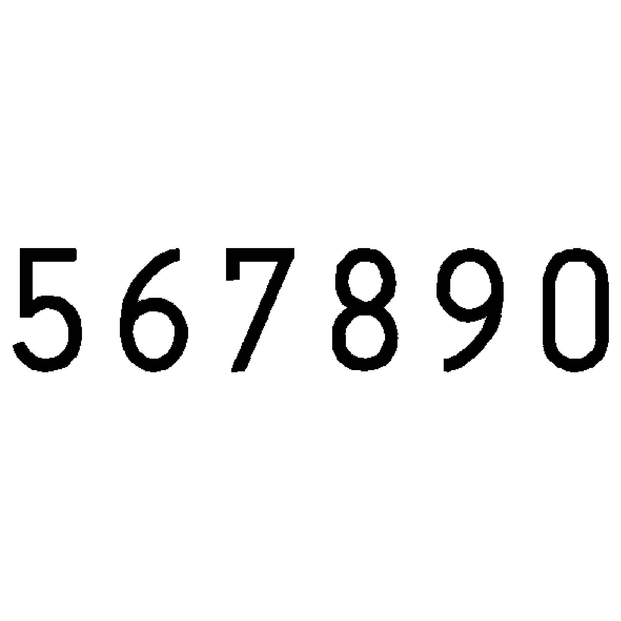 Reiner Numeroteur B6 Paginierstempel 23 x 6 mm (B x H) Chrom, Schwarz