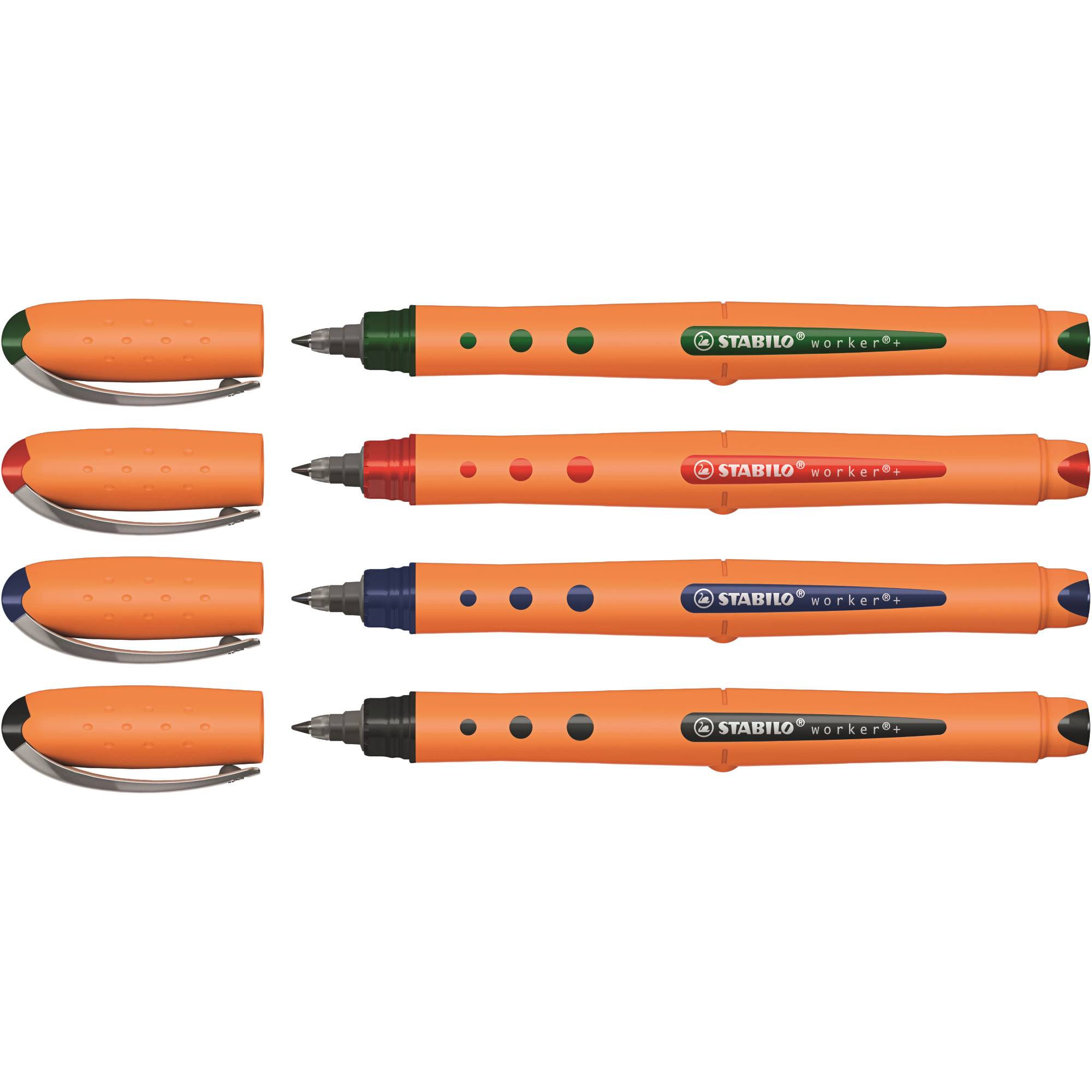 STABILO Tintenroller worker+ medium 0.5 mm Blau 2018/41 1 St.