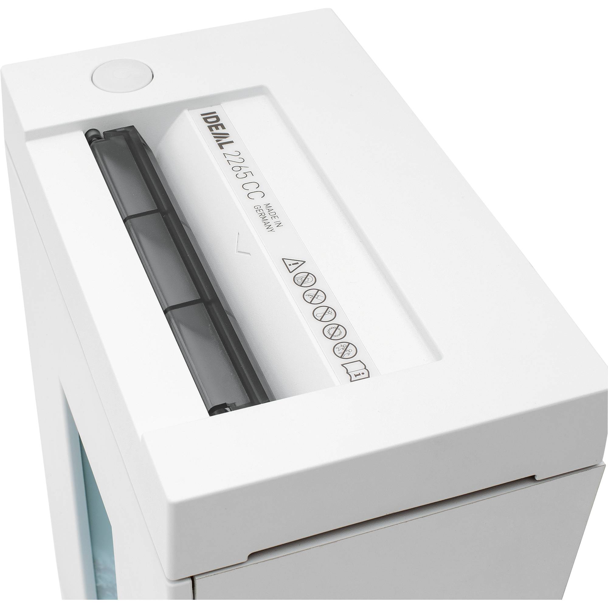 Ideal Office 2265 CC 3x25 Aktenvernichter 6 Blatt Partikelschnitt 3 x 25mm P-4 20l Vernichtet auch Büroklammern, Heftklammern