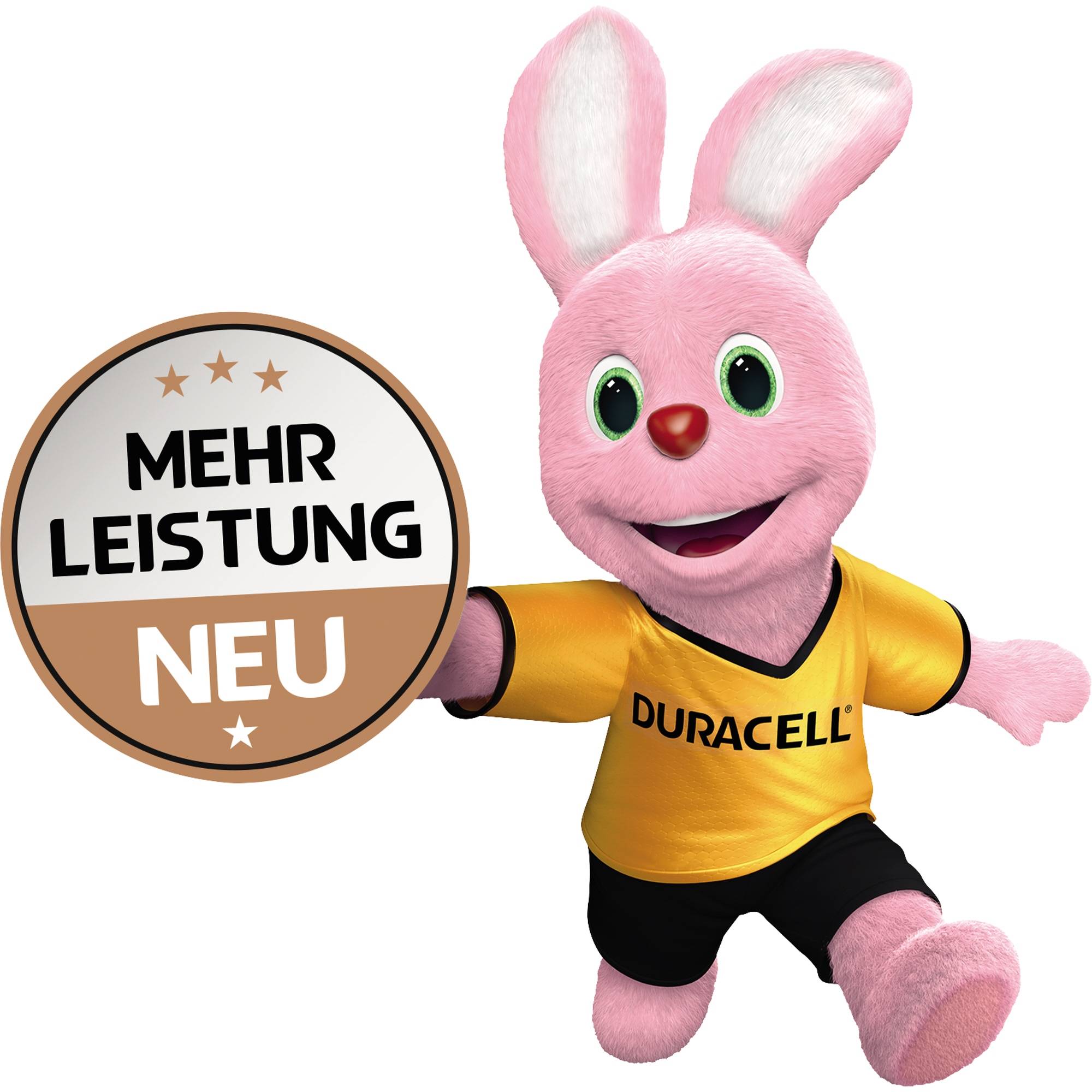 DURACELL Alkaline-Mono-Batterie LR20, 1.5V, Plus, 4 Stück
