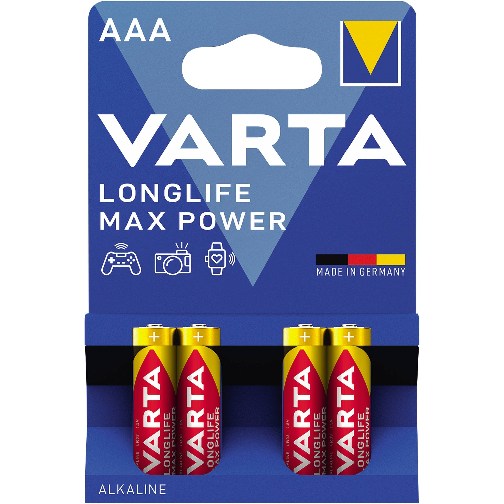 Varta LONGLIFE Max Power AAA Bli 4 Micro (AAA)-Batterie Alkali-Mangan 1270 mAh 1.5 V 4 St.