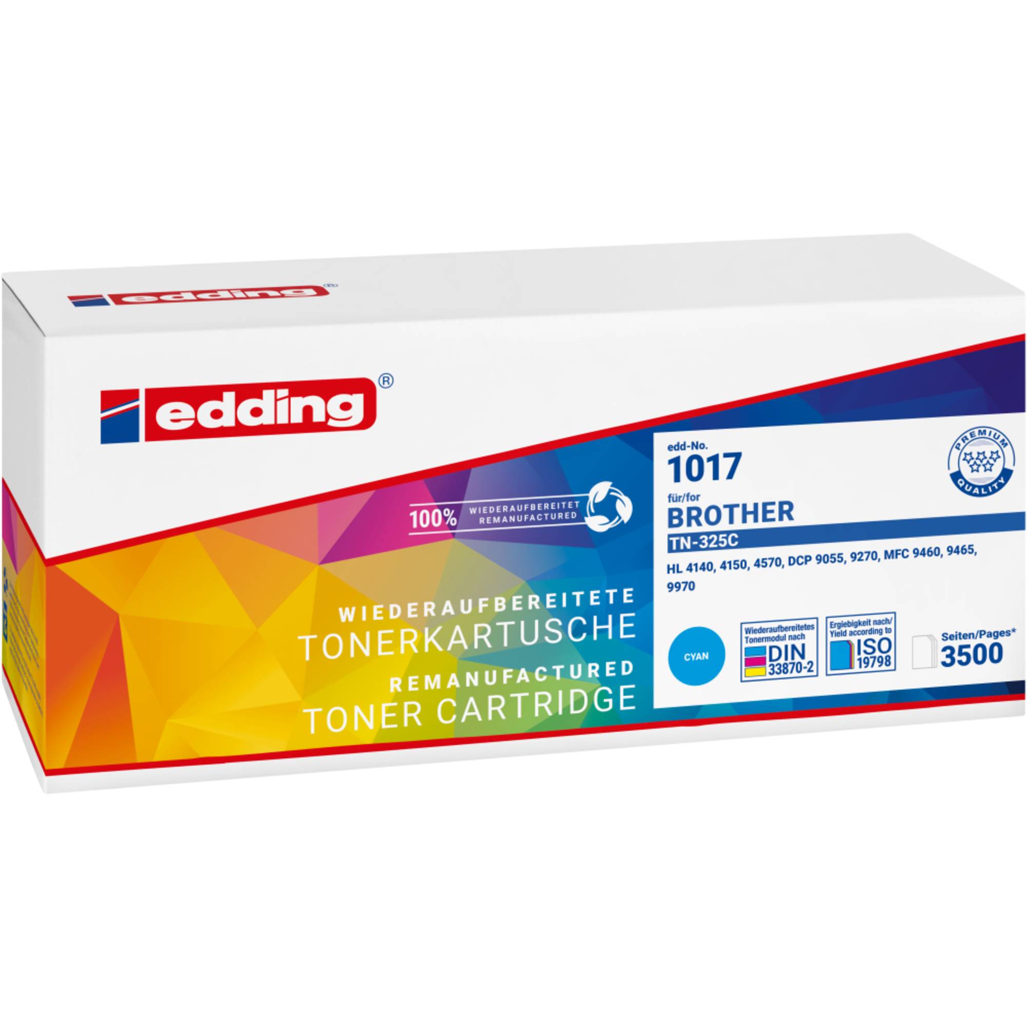 edding Toner 18-1017 wie Brother TN-325C cyan