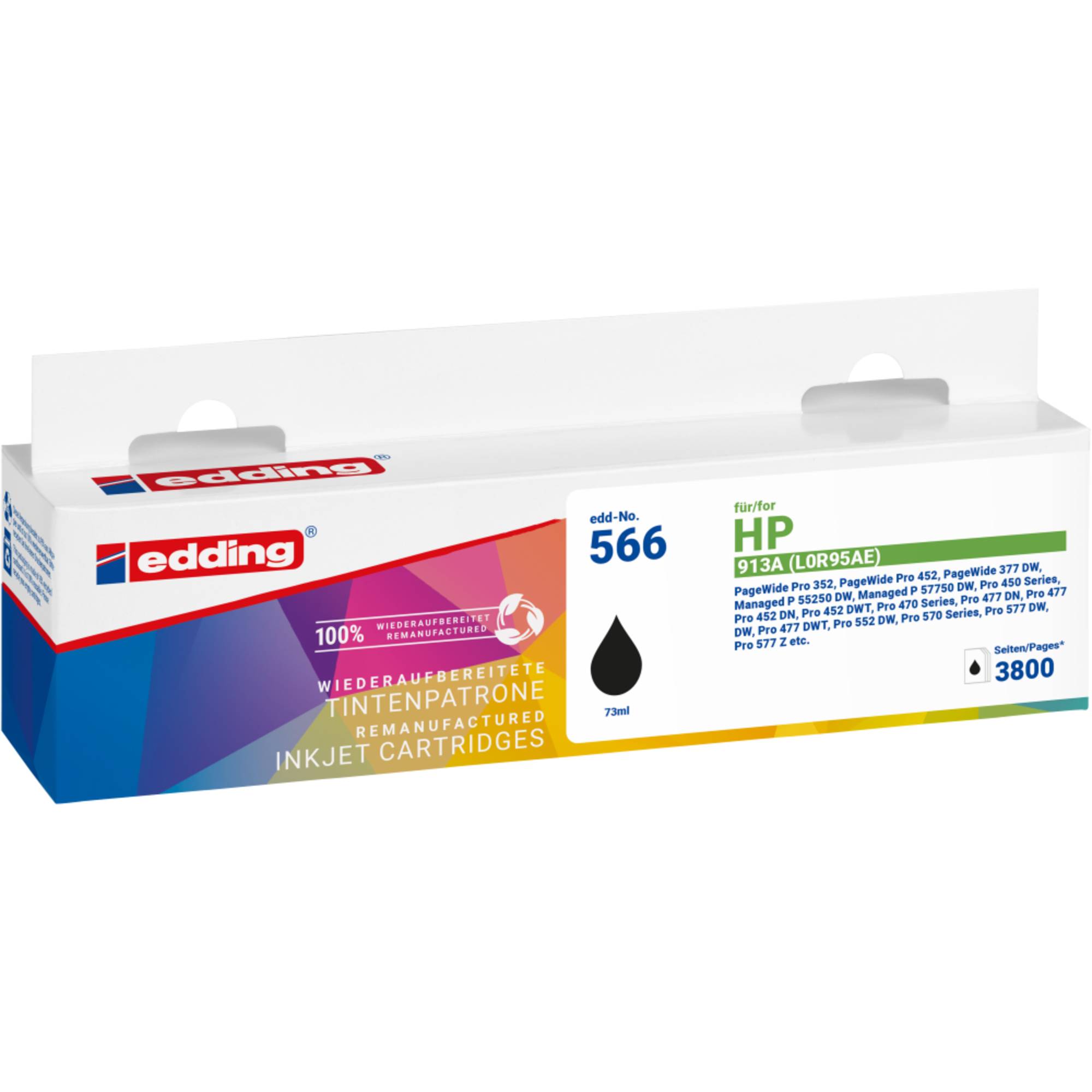 Edding Druckerpatrone ersetzt HP 913A, L0R95AE Kompatibel Schwarz EDD-566 18-566