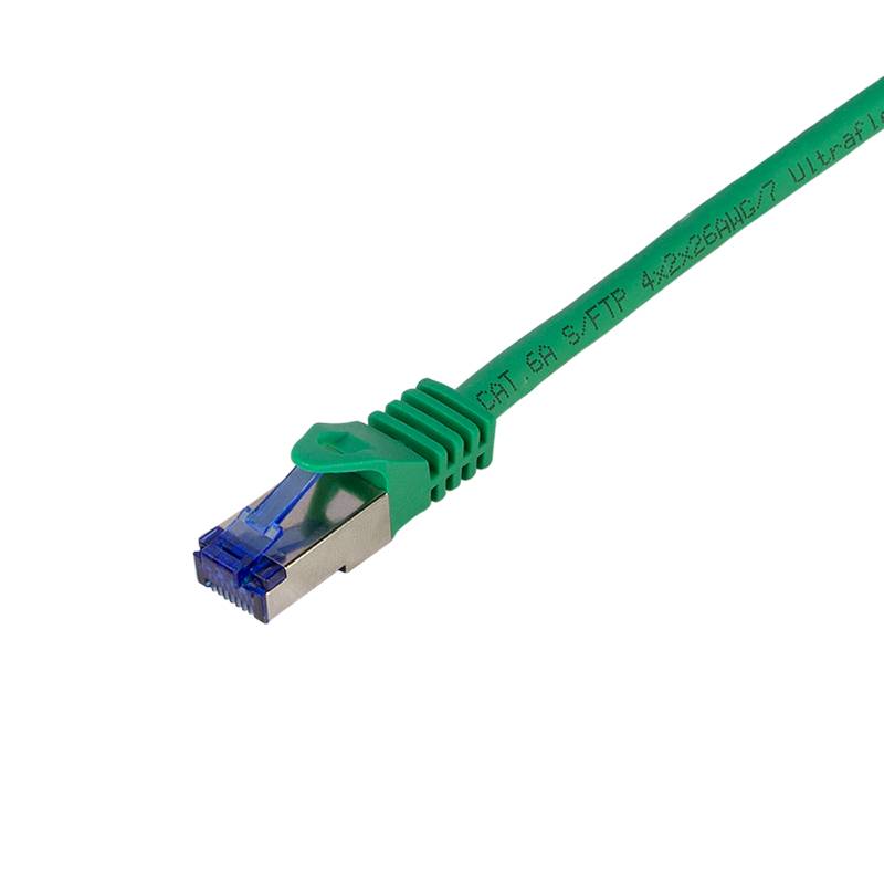 LogiLink C6A075S RJ45 CAT 6a S/FTP 5.00 m Grün 1 St.