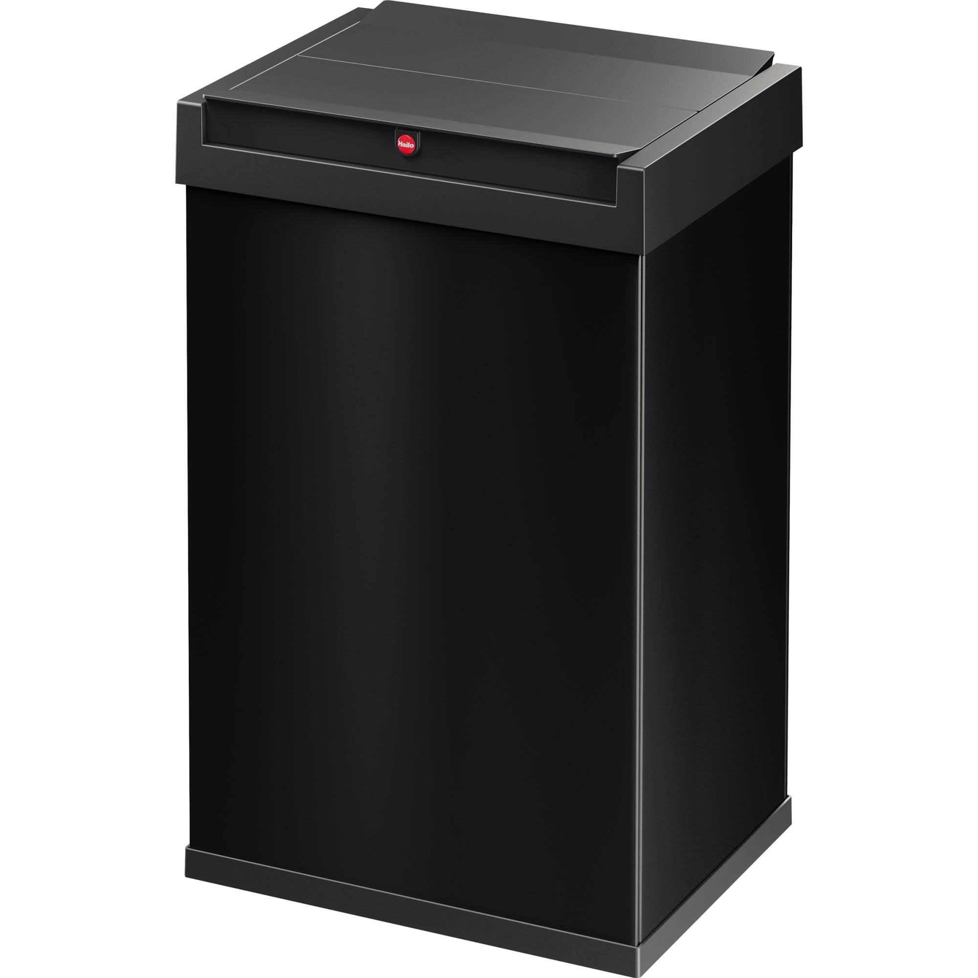 Hailo Big-Box Swing L 8401410 Mülleimer 35l Stahlblech (B x H x T) 339 x 545 x 260mm Schwarz Selbstschließender Schwingdeckel 1St.