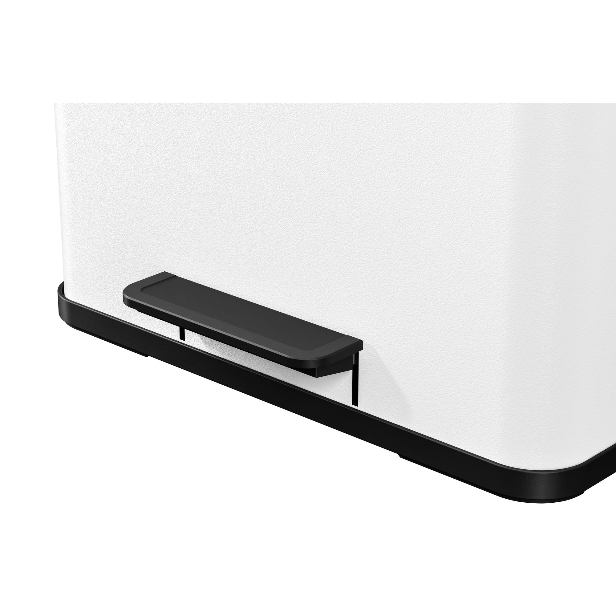 Hailo öko trio plus L 0633-230 Mülleimer 27 l Stahlblech (L x B x H) 34 cm x 470 mm x 430 mm Weiß Fuß-Tretmechanik 1 St.