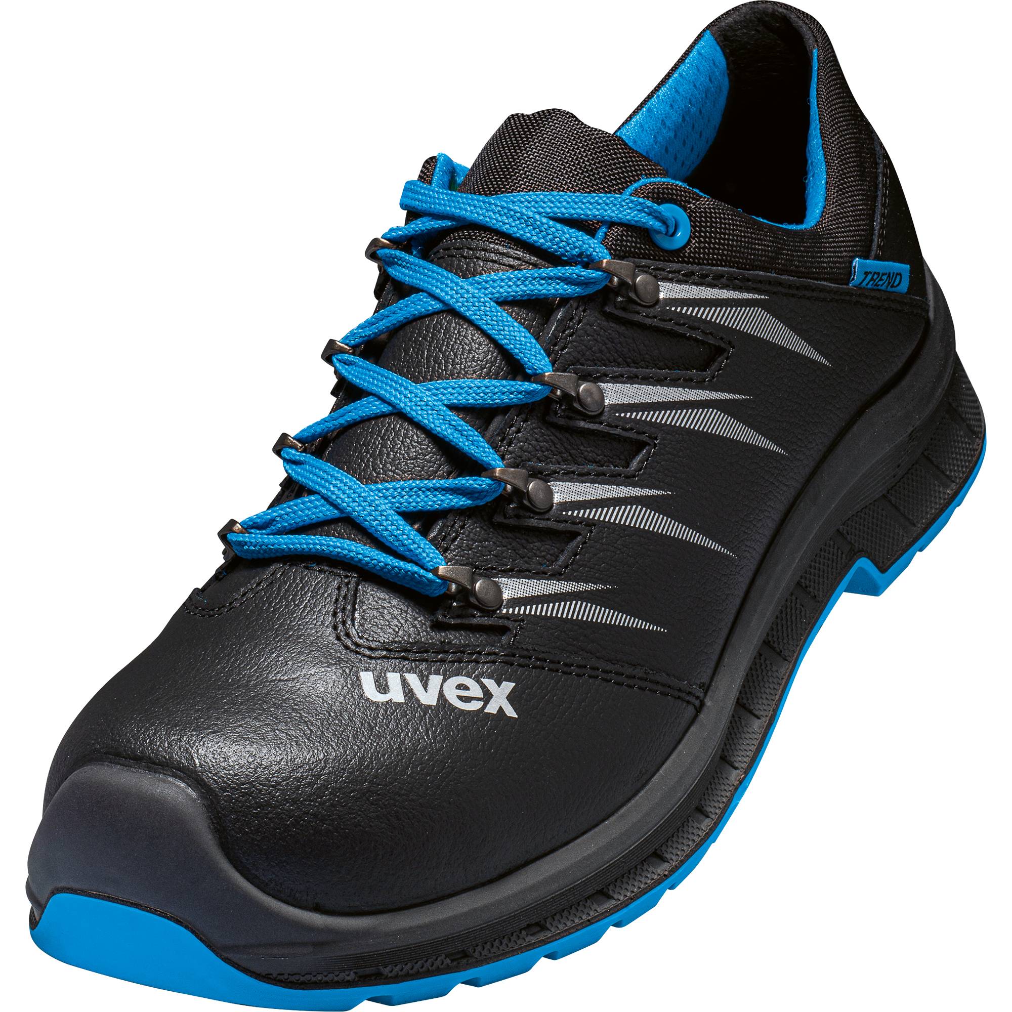 Uvex 69342, Männlich, Erwachsener, Sicherheitsschuhe, Schwarz, Blau, S2, S3, SRC, ESD, Schnürverschluss
