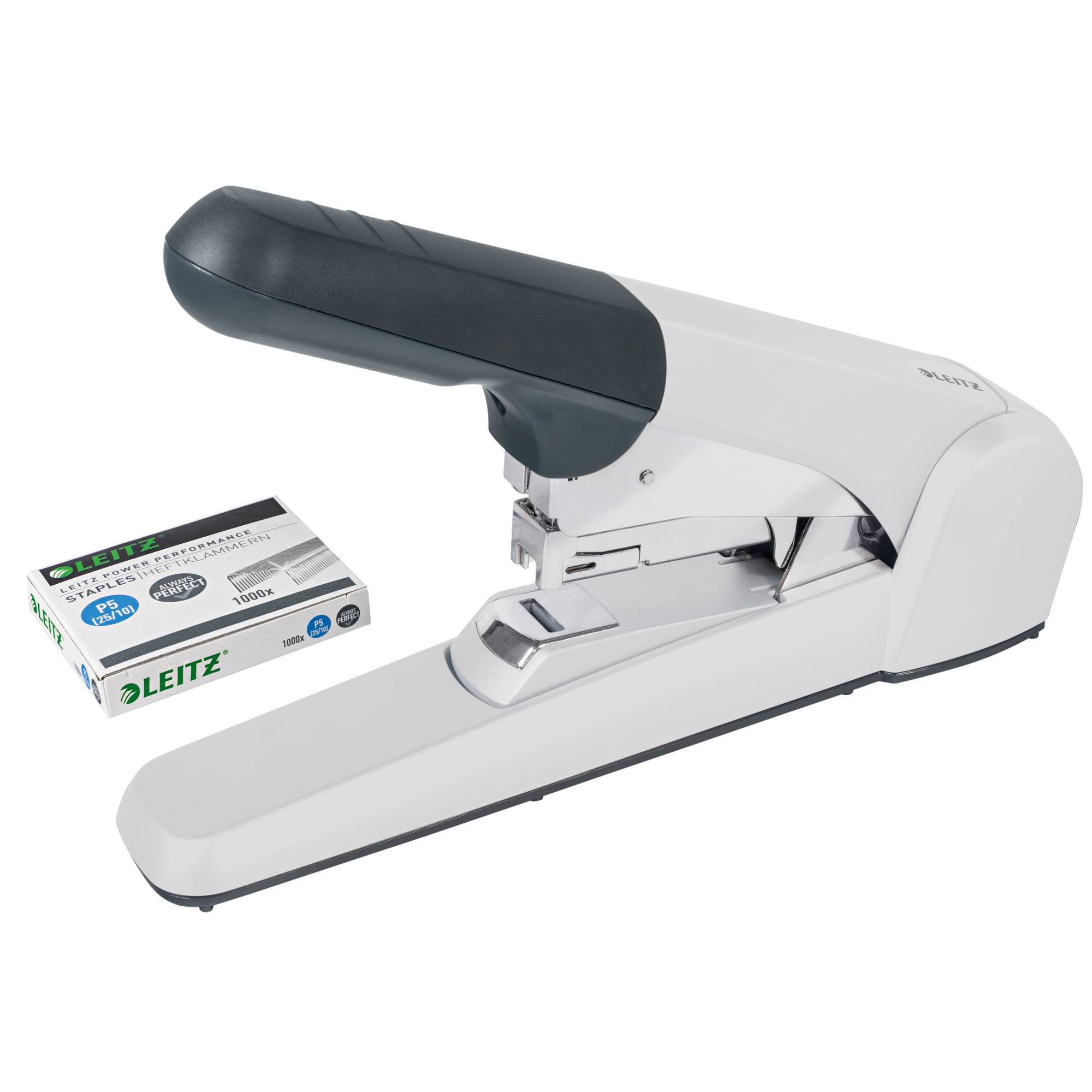 Leitz Heftgerät 55520084 60Blatt Kunststoff/Metall silber