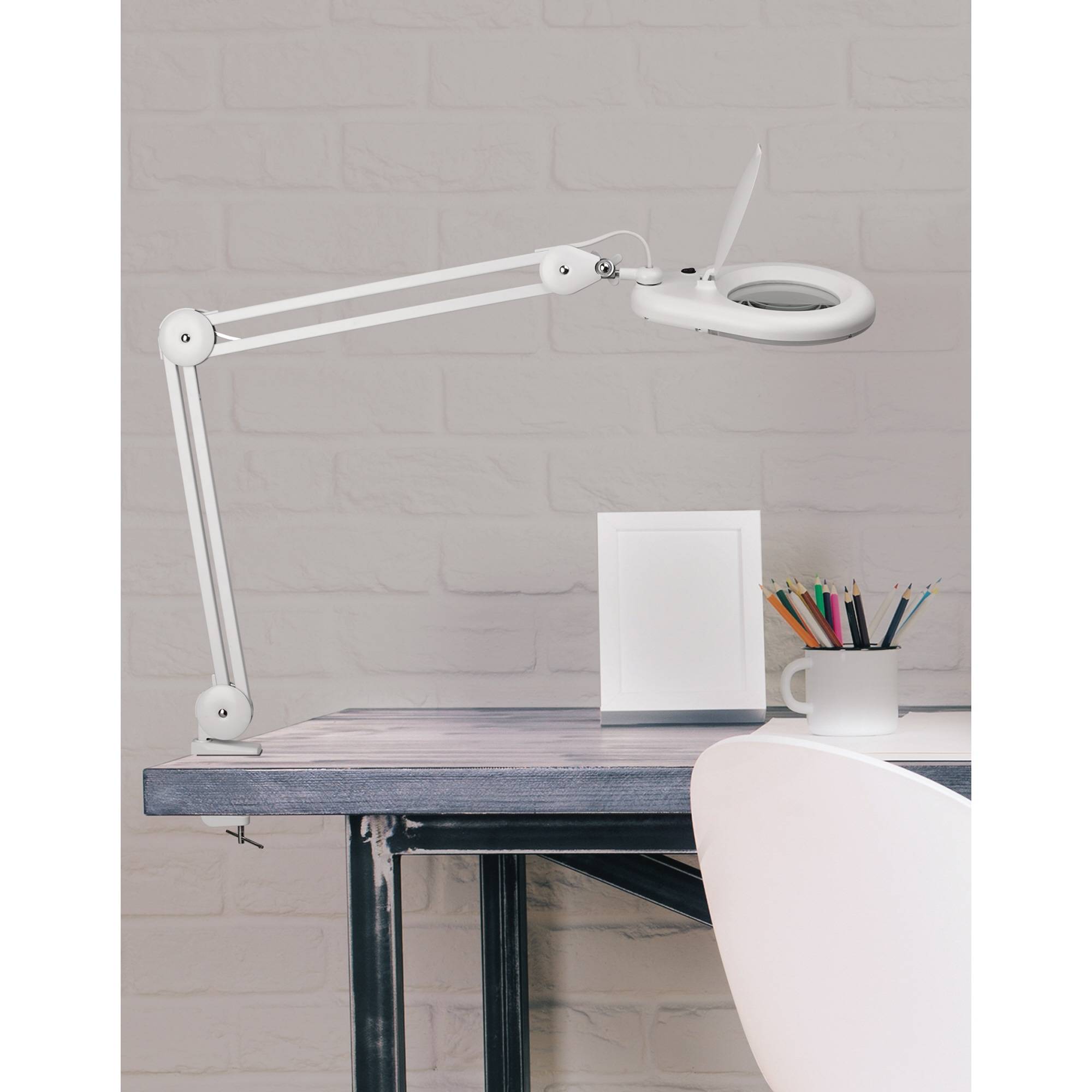 Maul 8263402 LED-Lupenleuchte mit Klemmfuß MAULviso 1.75 x 127 mm 2021 Energieeffizienzklasse E (A - G)