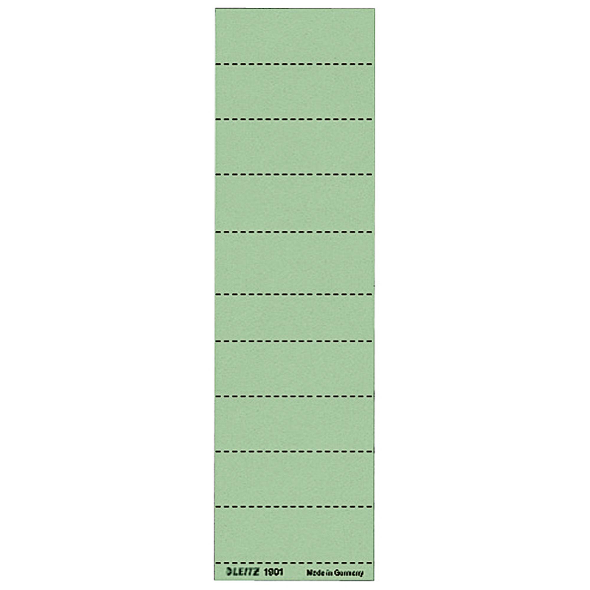 Leitz Beschriftungsschild 19010055 blanko 4zeilig grün 100 St./Pack.