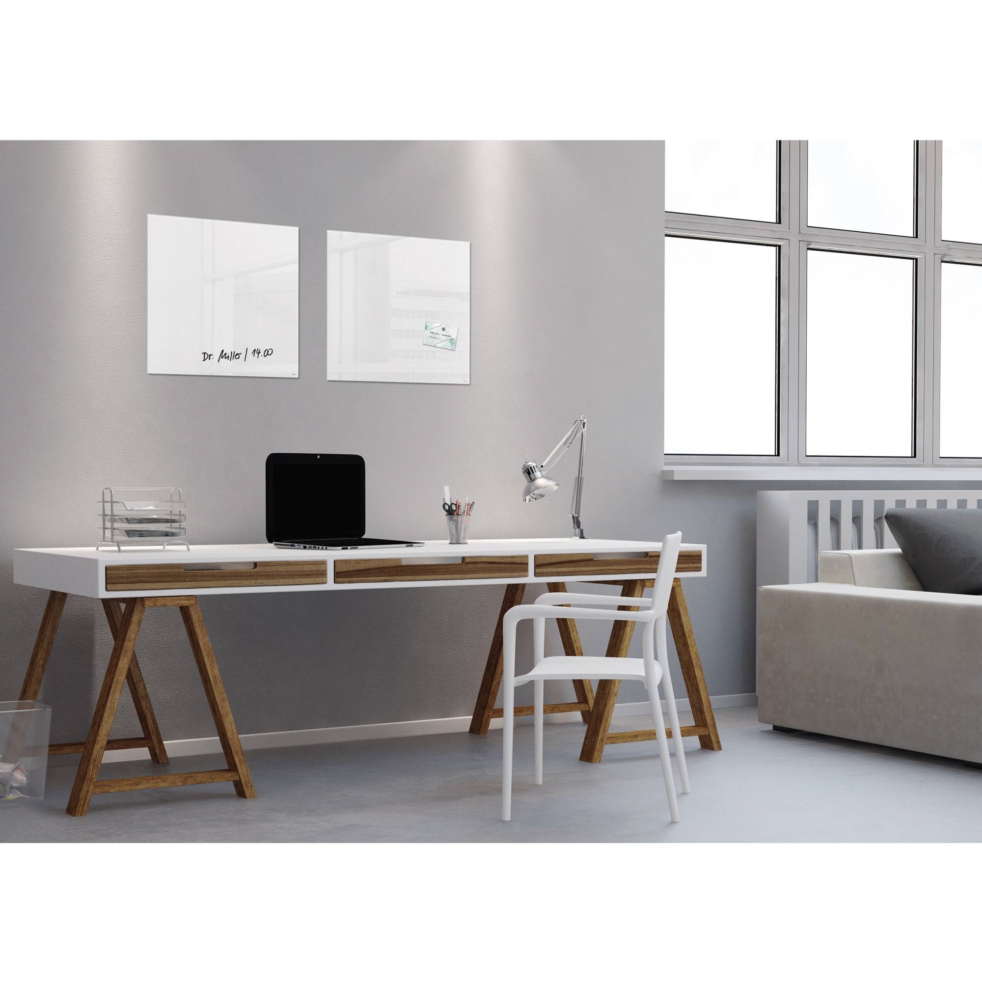 Sigel Glas-Magnetboard artverum/GL111 480x480x15 mm weiß 3,1 kg