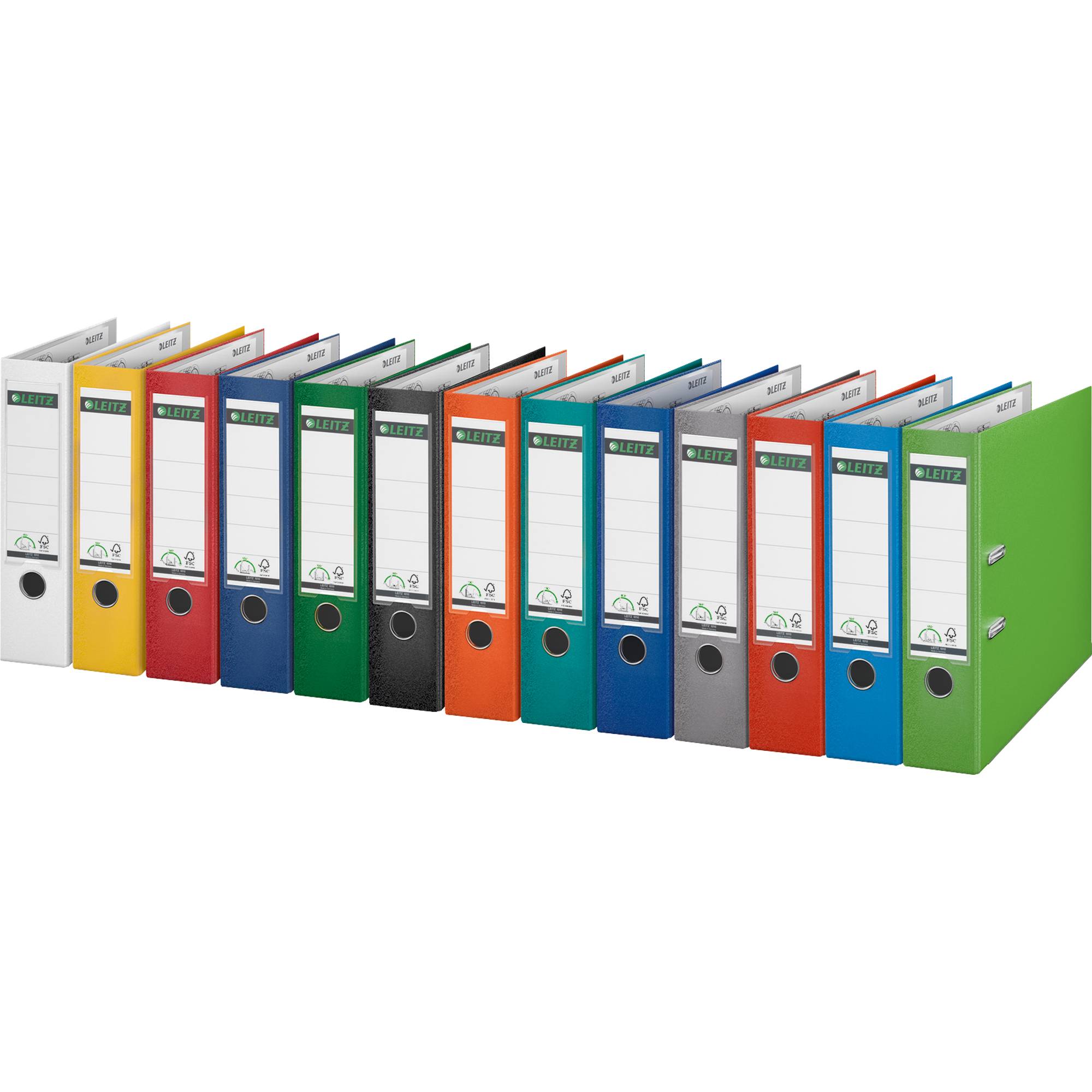 Leitz Ordner 1010 DIN A4 Rückenbreite: 80 mm Weiß 2 Bügel 10105001