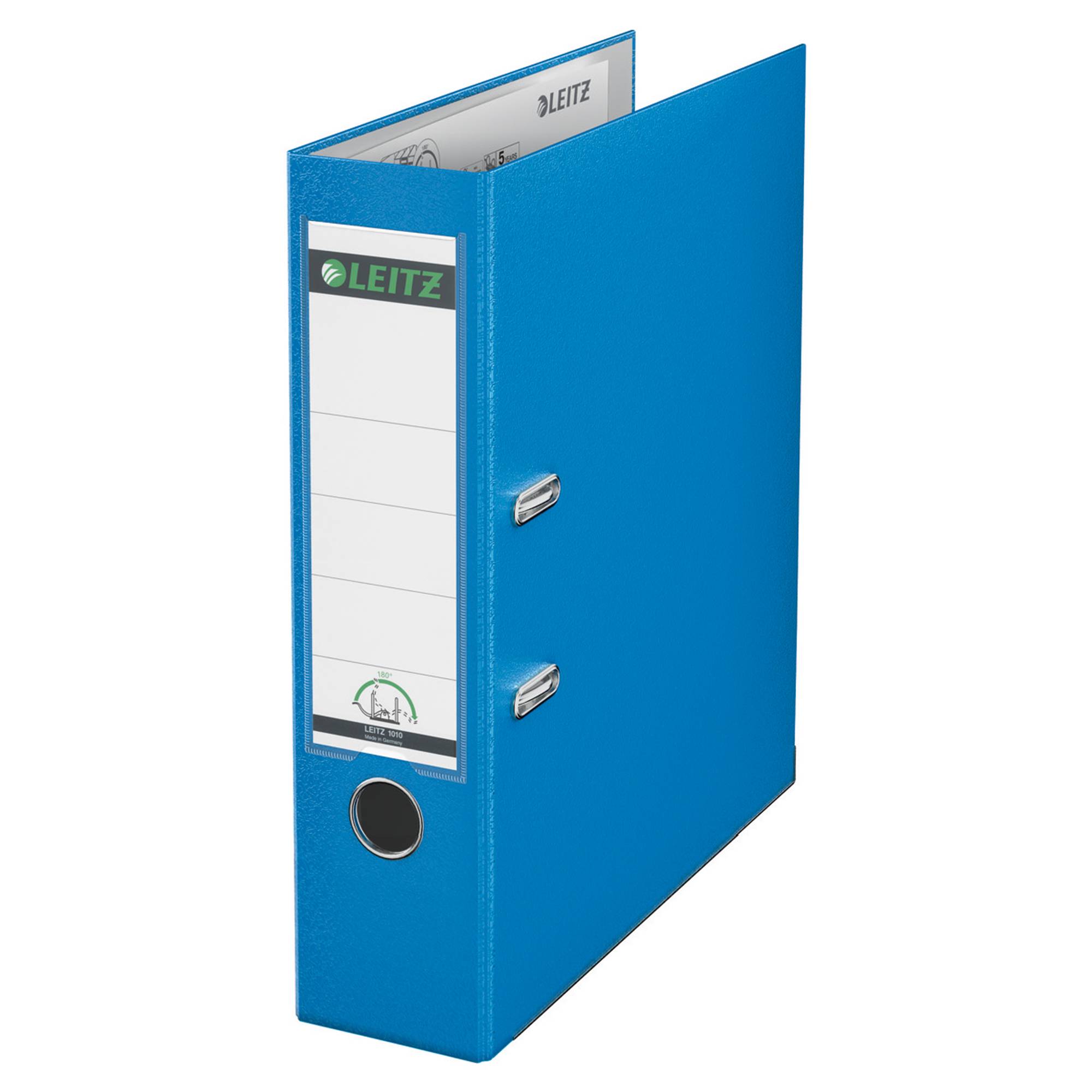 Leitz Ordner 1010 DIN A4 Rückenbreite: 80 mm Hellblau 2 Bügel 10105030