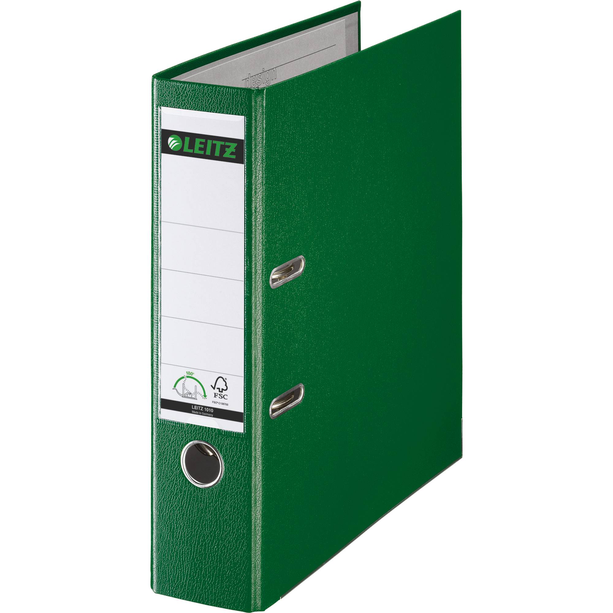 Leitz Ordner 1010 DIN A4 Rückenbreite: 80 mm Grün 2 Bügel 10105055