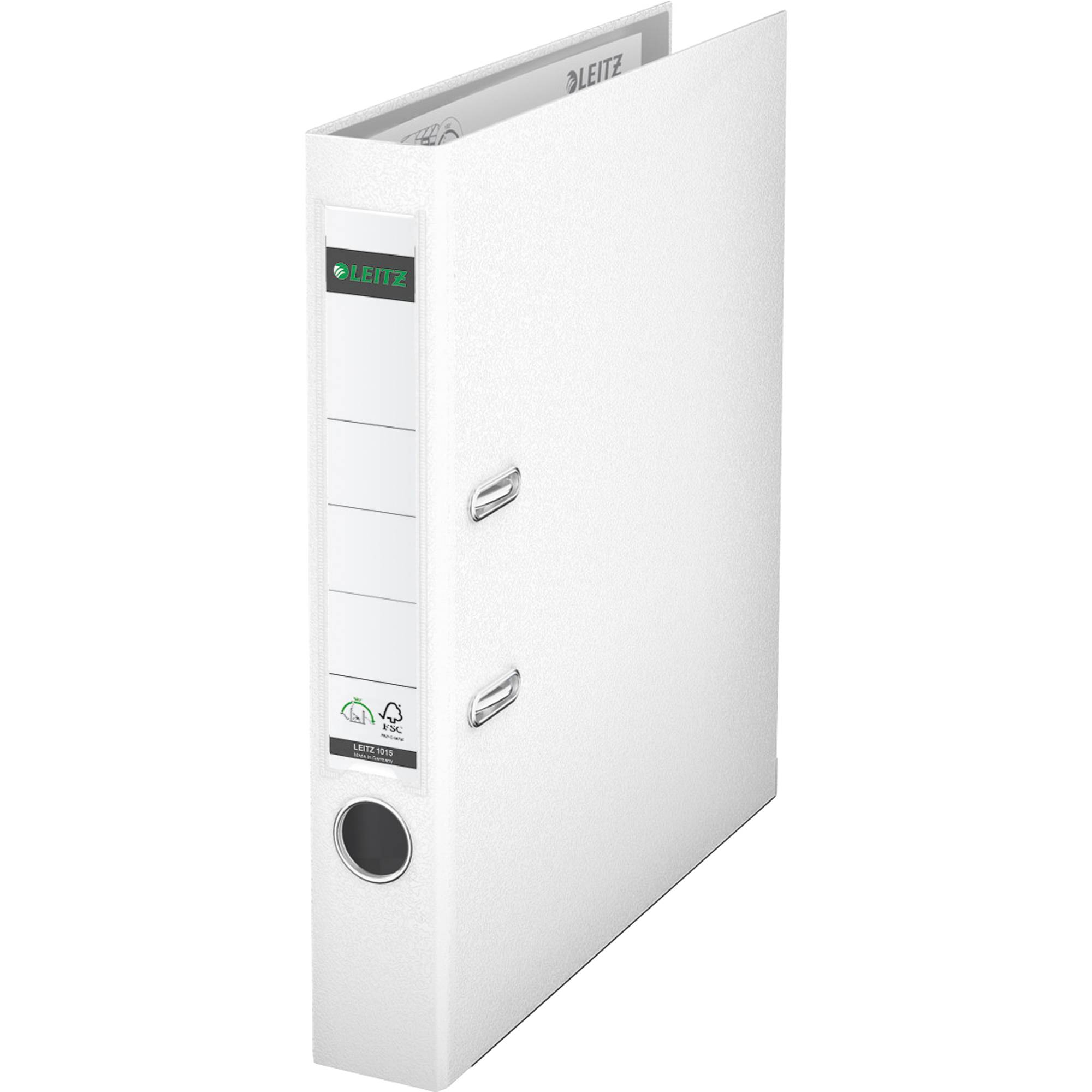 Leitz Ordner 1015 DIN A4 Rückenbreite: 52 mm Weiß 2 Bügel 10155001