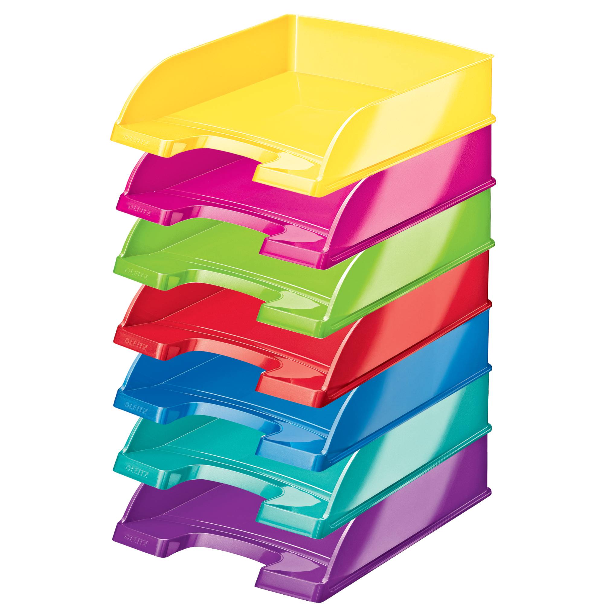 Leitz Briefablage WOW Plus 52263062 DIN A4 stapelbar PS violett