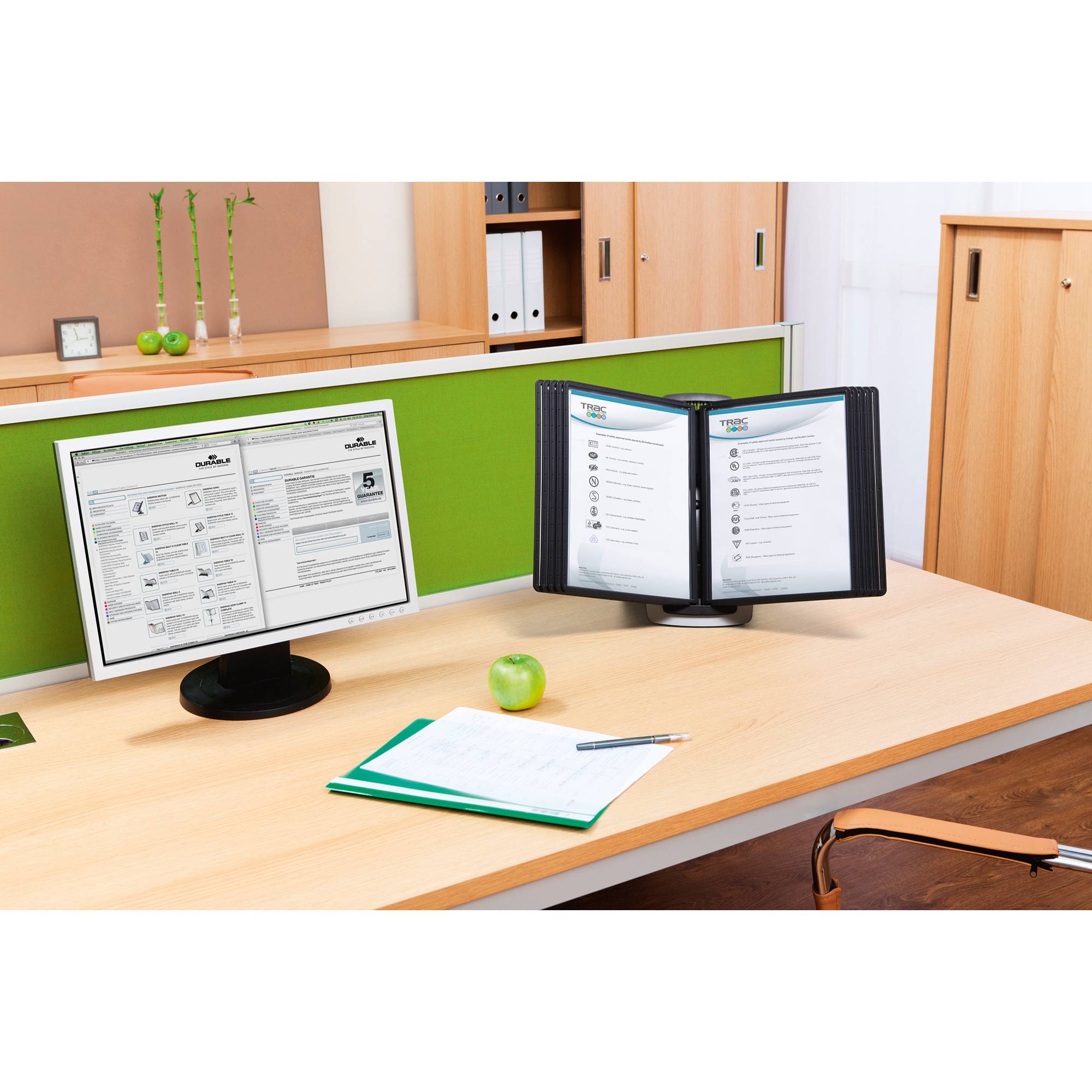 DURABLE Sichttafelständer SHERPA style table 585501 schwarz