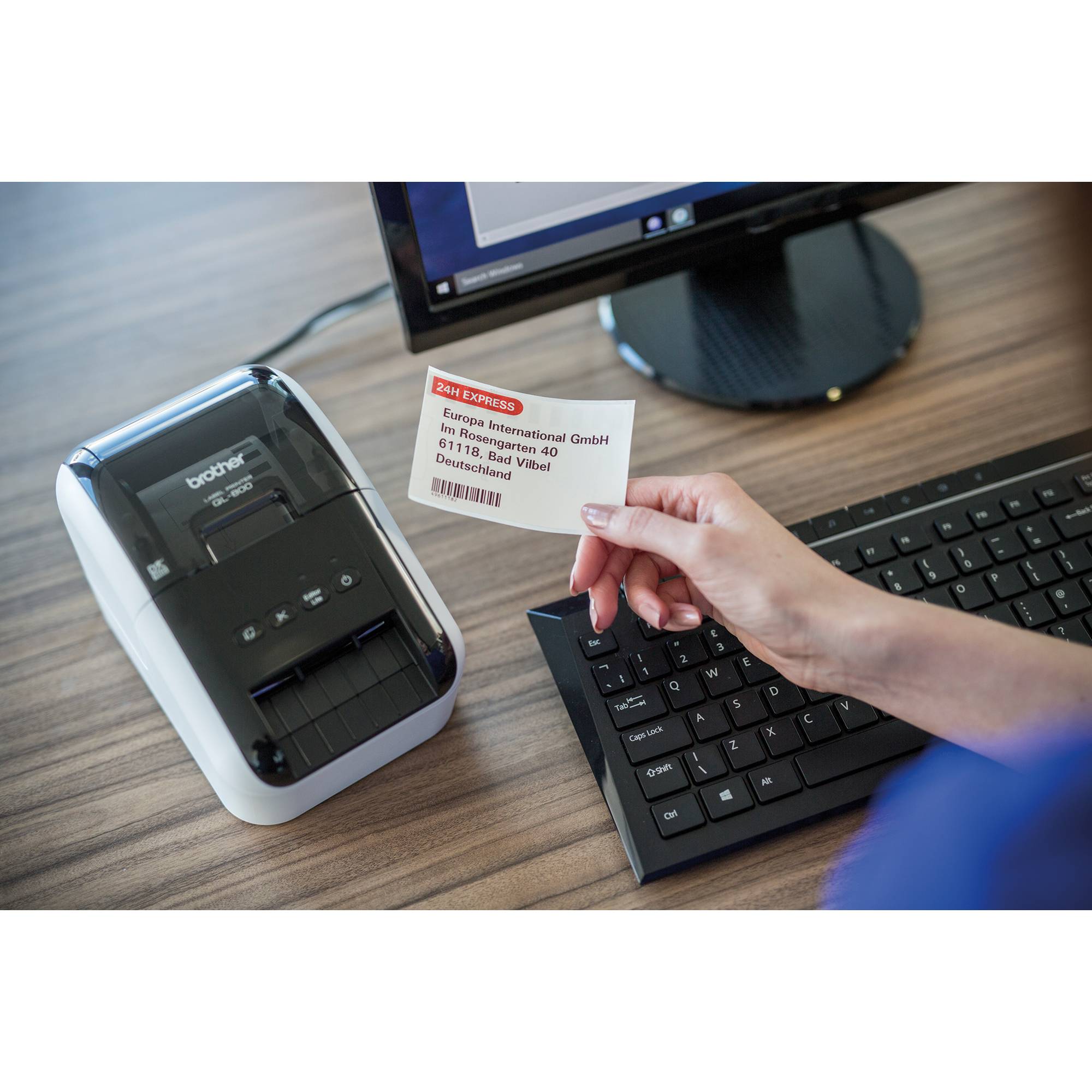 Brother QL-800 Etiketten-Drucker Thermodirekt 300 x 300 dpi Etikettenbreite (max.): 62 mm