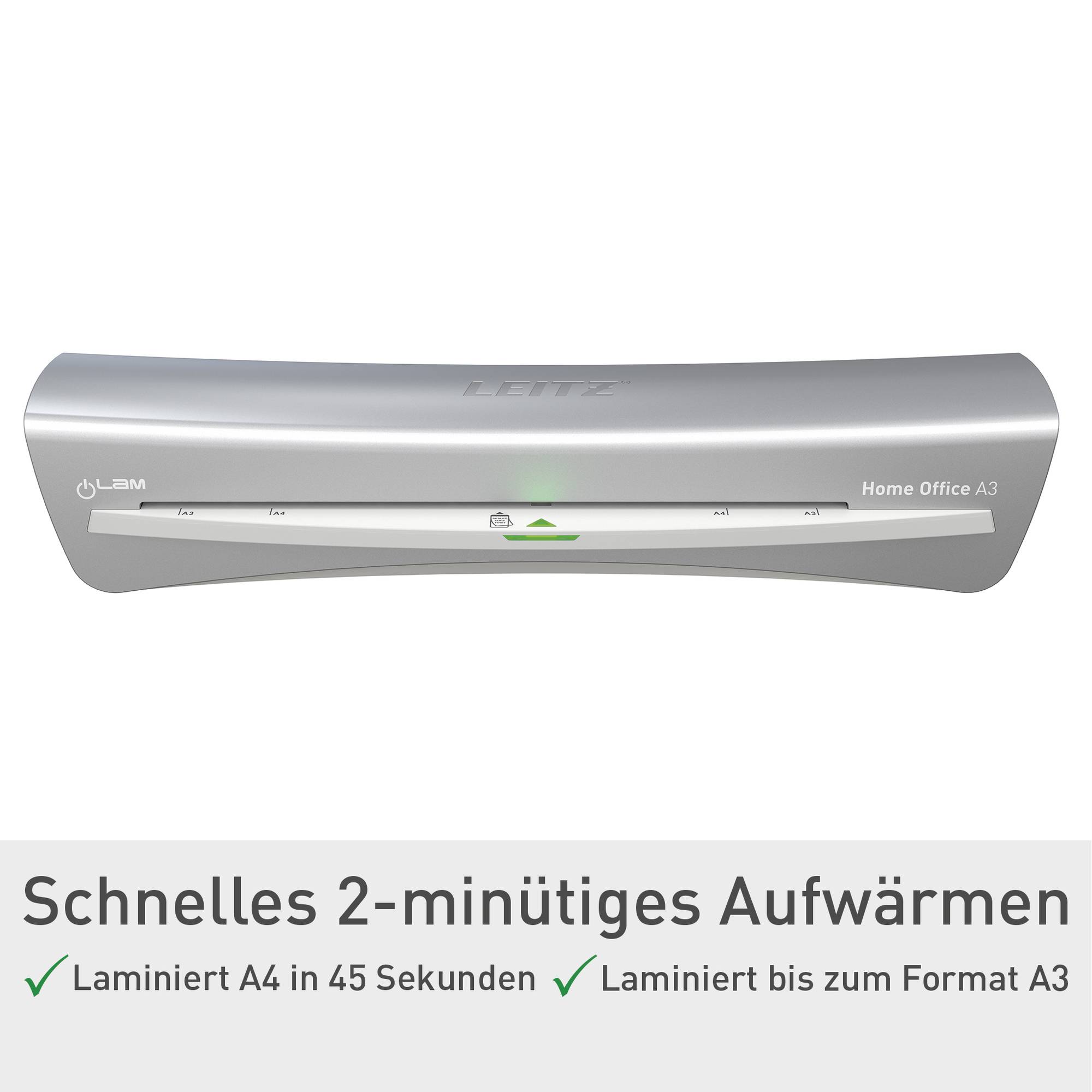 Leitz Laminiergerät iLAM Office 7440-00-89 DIN A3, DIN A4, DIN A5, DIN A6, DIN A7, DIN A8, Visitenkarten